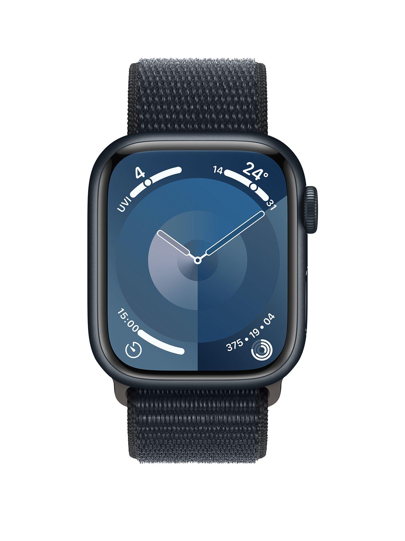 Image 2 of 8 of Apple Watch Series 9 (GPS), 41mm Midnight Aluminium Case with Midnight Sport Loop