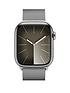  image of apple-watch-seriesnbsp9-gps-cellular-41mm-silver-stainless-steel-case-with-silver-milanese-loop