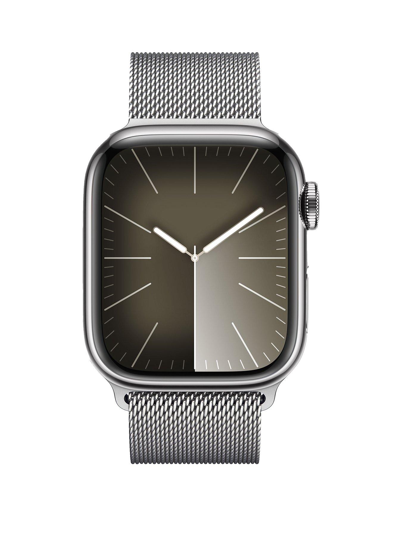 Apple watch store stainless steel silver