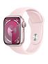  image of apple-watch-series-9-gps-41mm-pink-aluminium-case-with-light-pink-sport-band