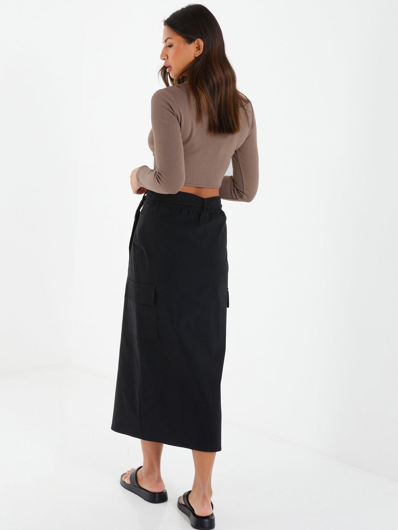 Grey pencil outlet skirt quiz