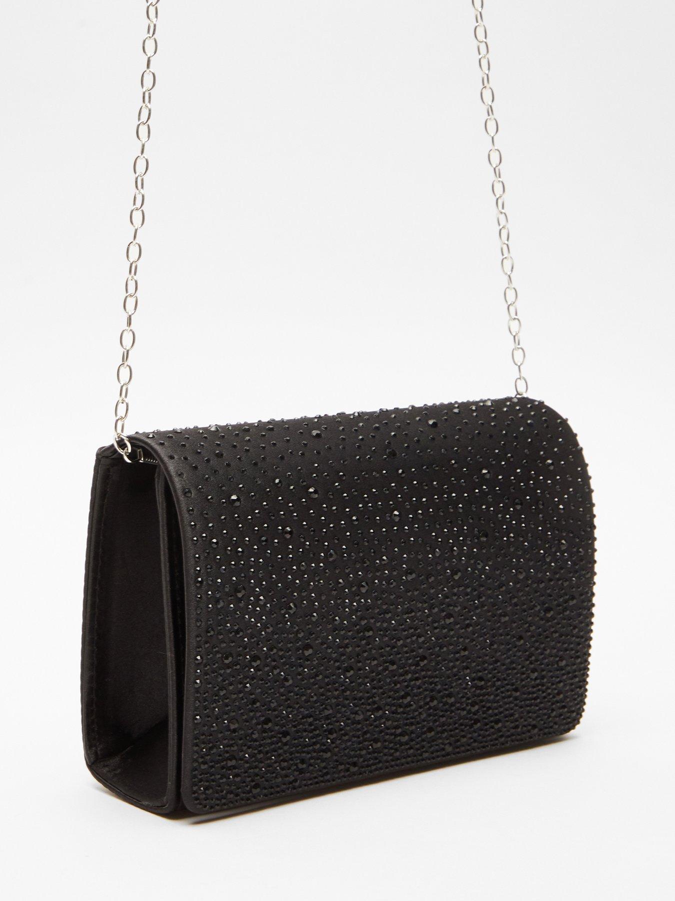 Black clutch best sale bag uk