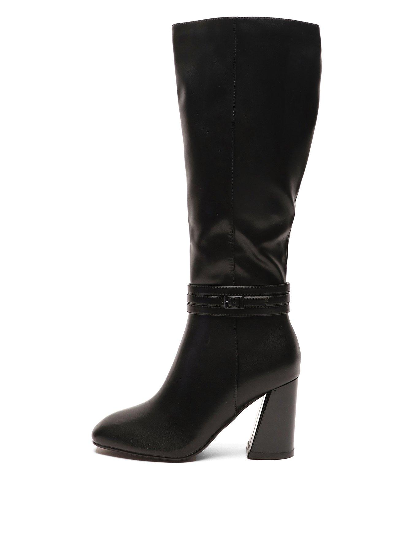 Wide fit outlet knee boots uk