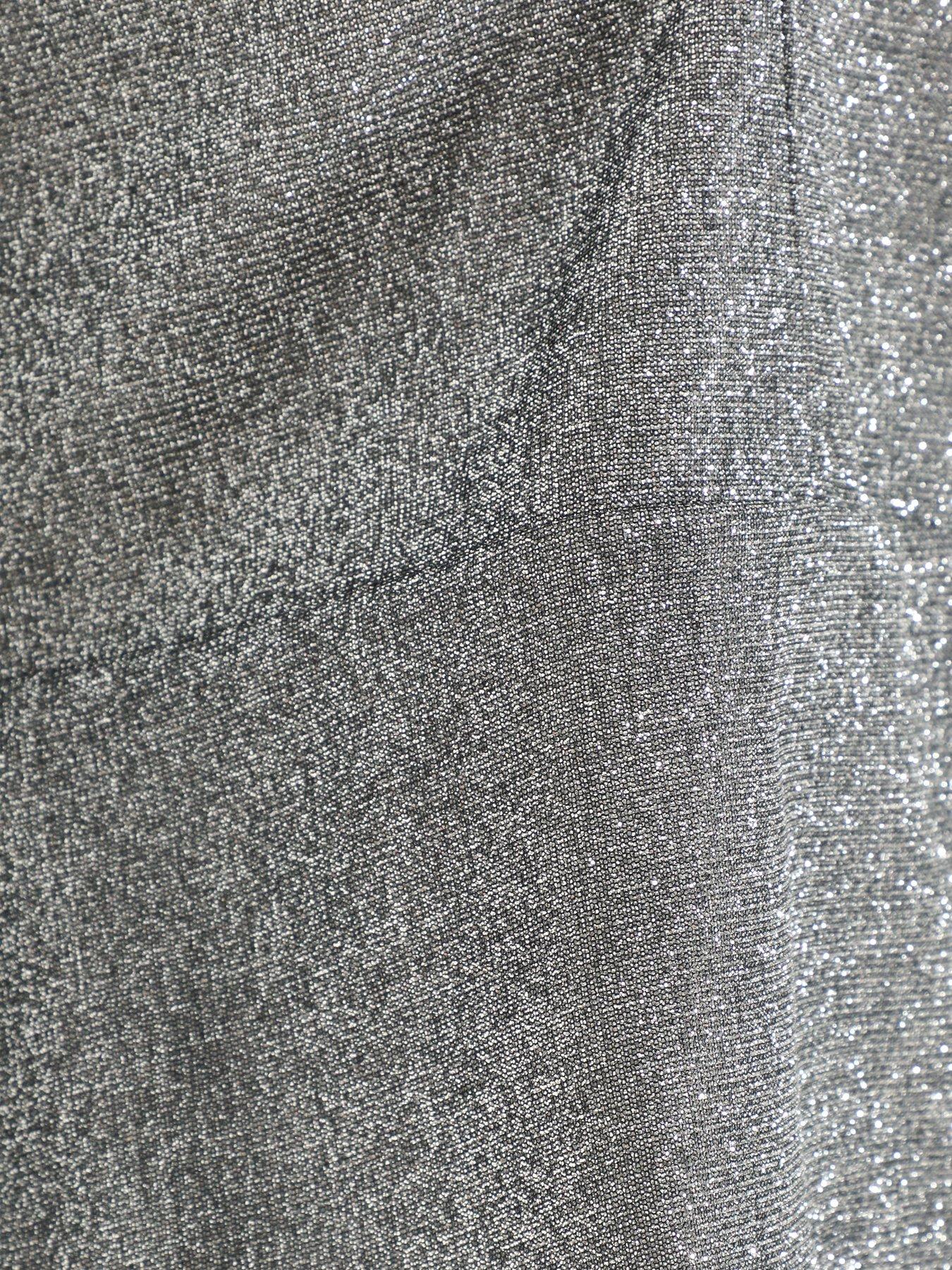 Image 6 of 6 of Quiz Curve Curve Grey Split Sleeve Crop Jacket