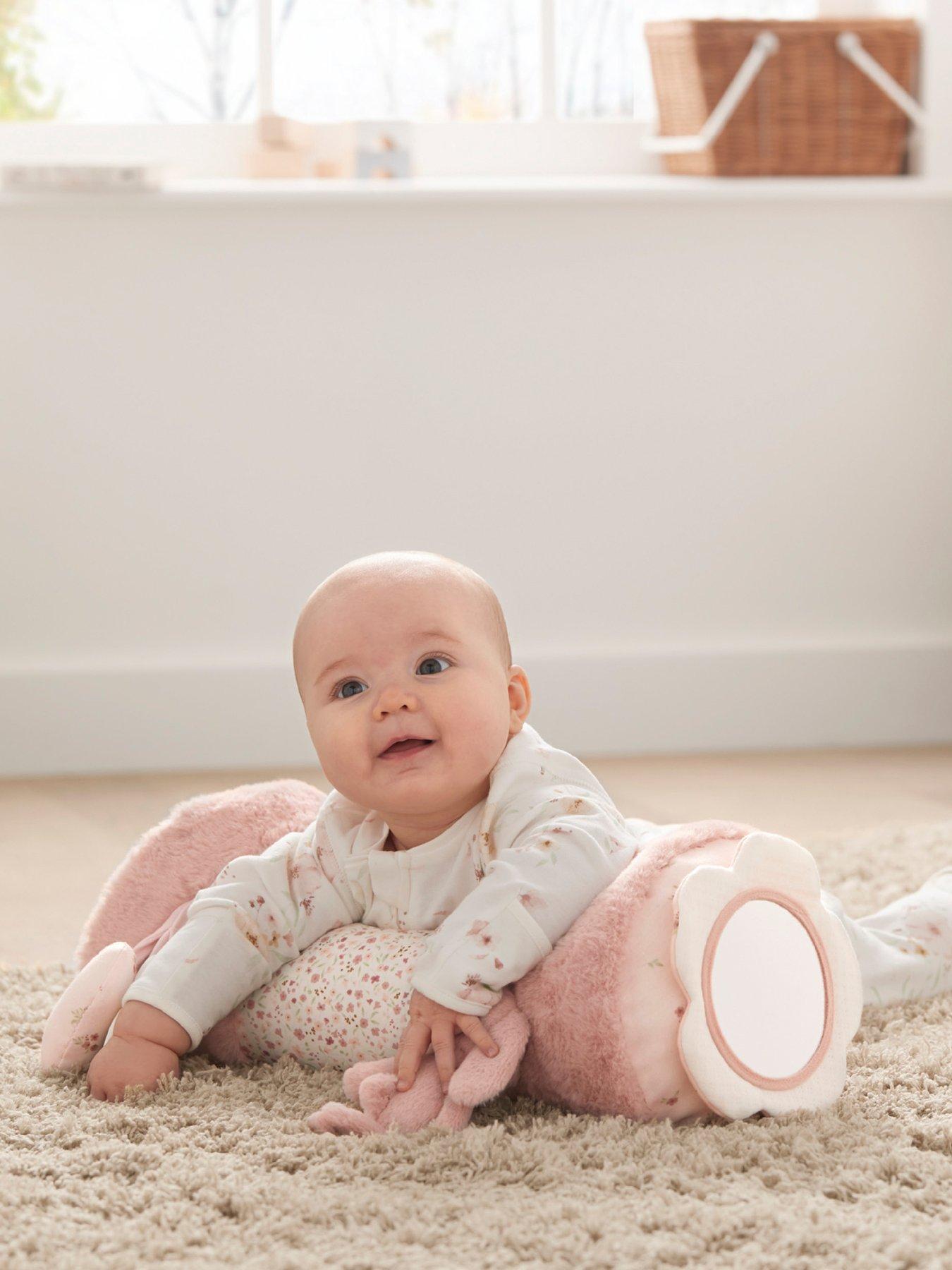 Image 1 of 6 of Mamas & Papas Tummy Time Roll - Welcome to the World Pink