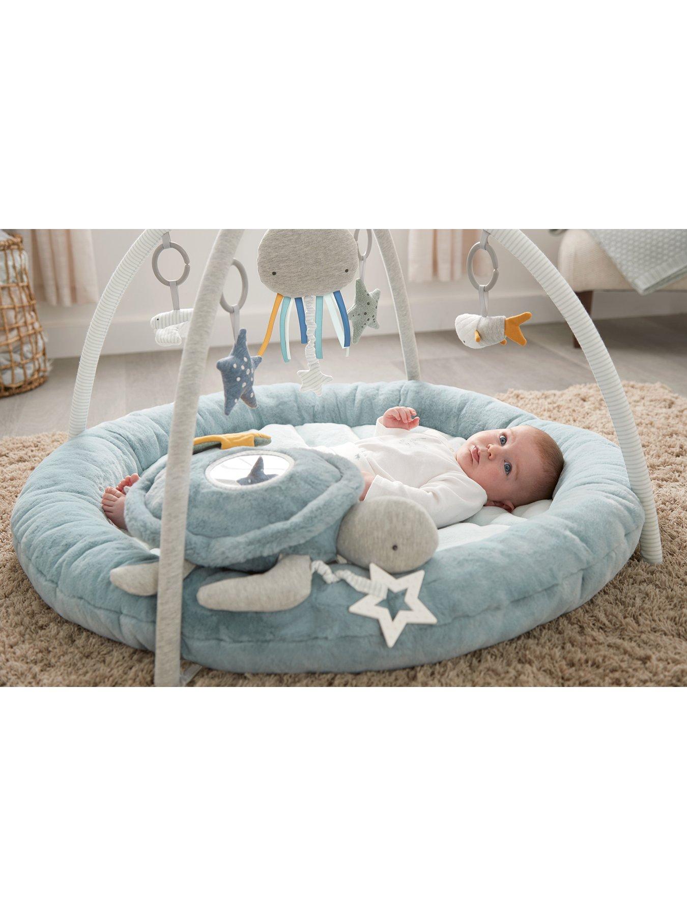 Image 1 of 4 of Mamas & Papas Welcome to the World Playmat- Blue