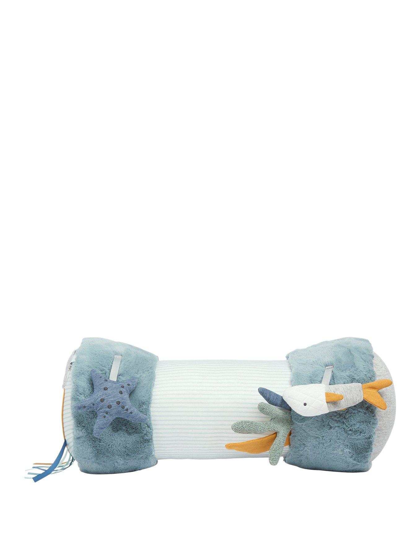 Image 3 of 6 of Mamas & Papas Tummy Time Roll - Welcome to the World Blue
