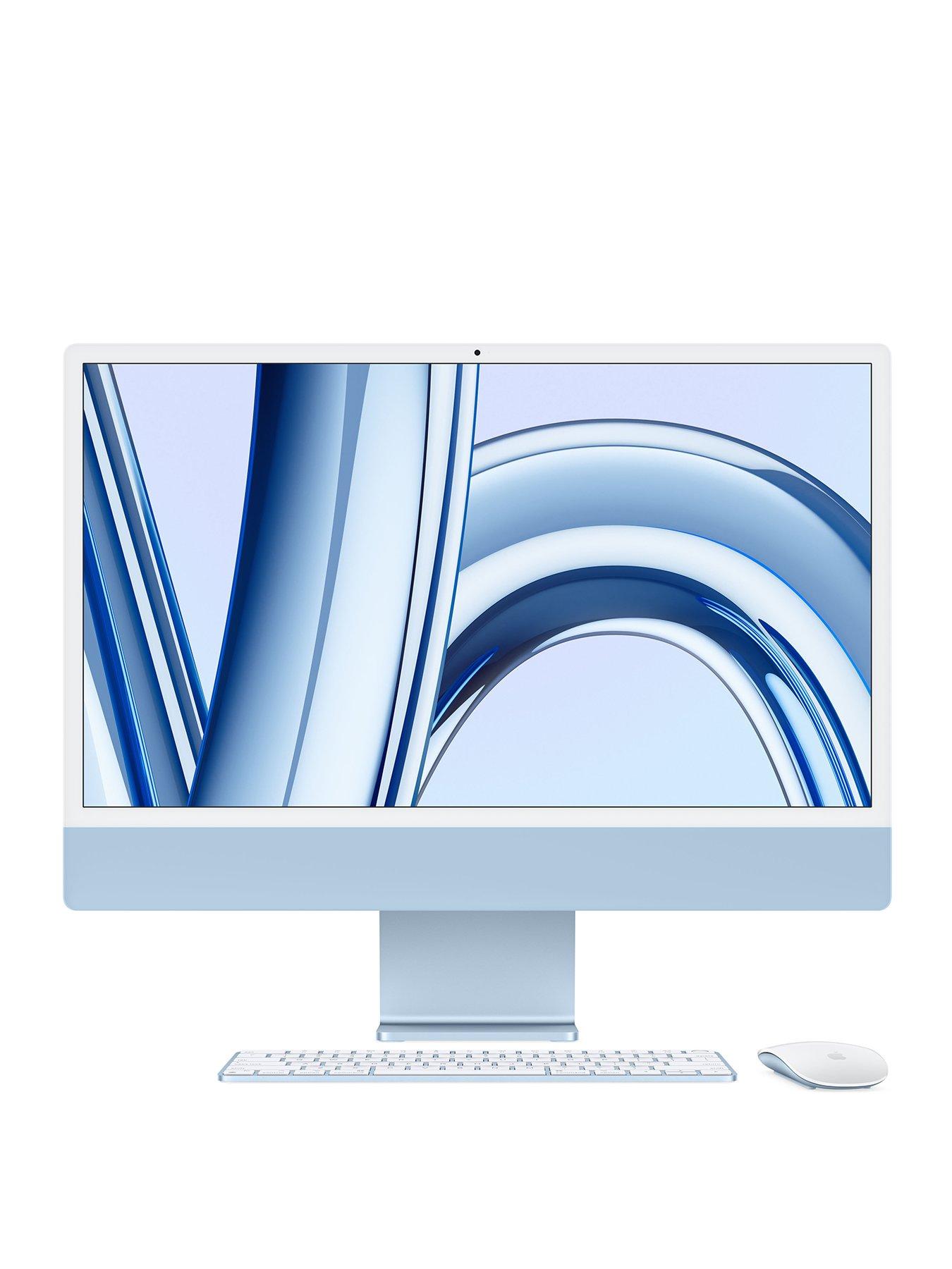 Image 1 of 7 of Apple iMac (M3, 2023) 24 inch with Retina 4.5K display, 8-core CPU and 10-core GPU, 256GB SSD - Blue