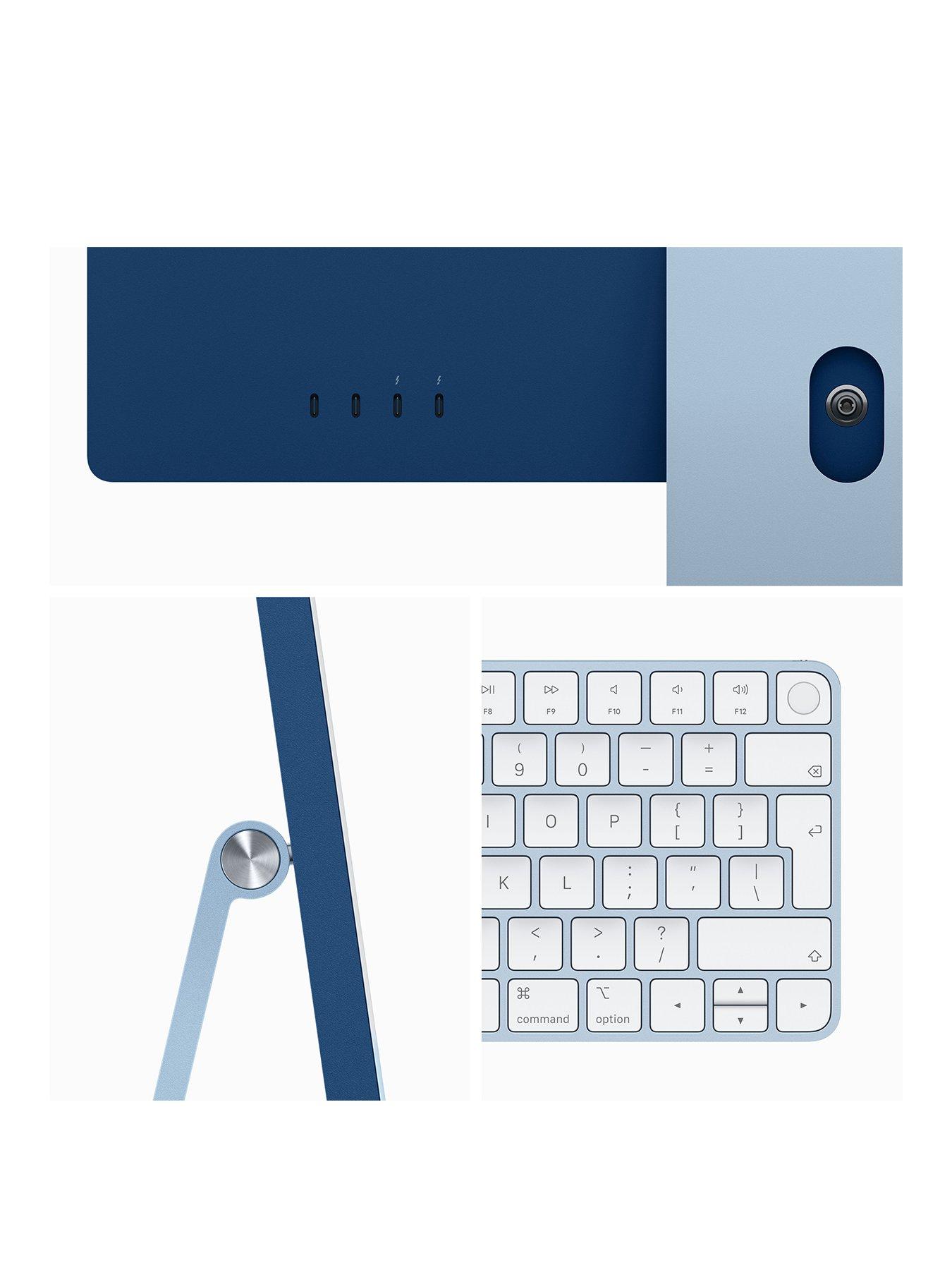 Image 3 of 7 of Apple iMac (M3, 2023) 24 inch with Retina 4.5K display, 8-core CPU and 10-core GPU, 256GB SSD - Blue