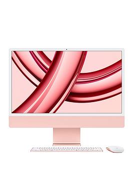apple imac (m3, 2023) 24 inch with retina 4.5k display, 8-core cpu and 10-core gpu, 512gb ssd - pink - imac only