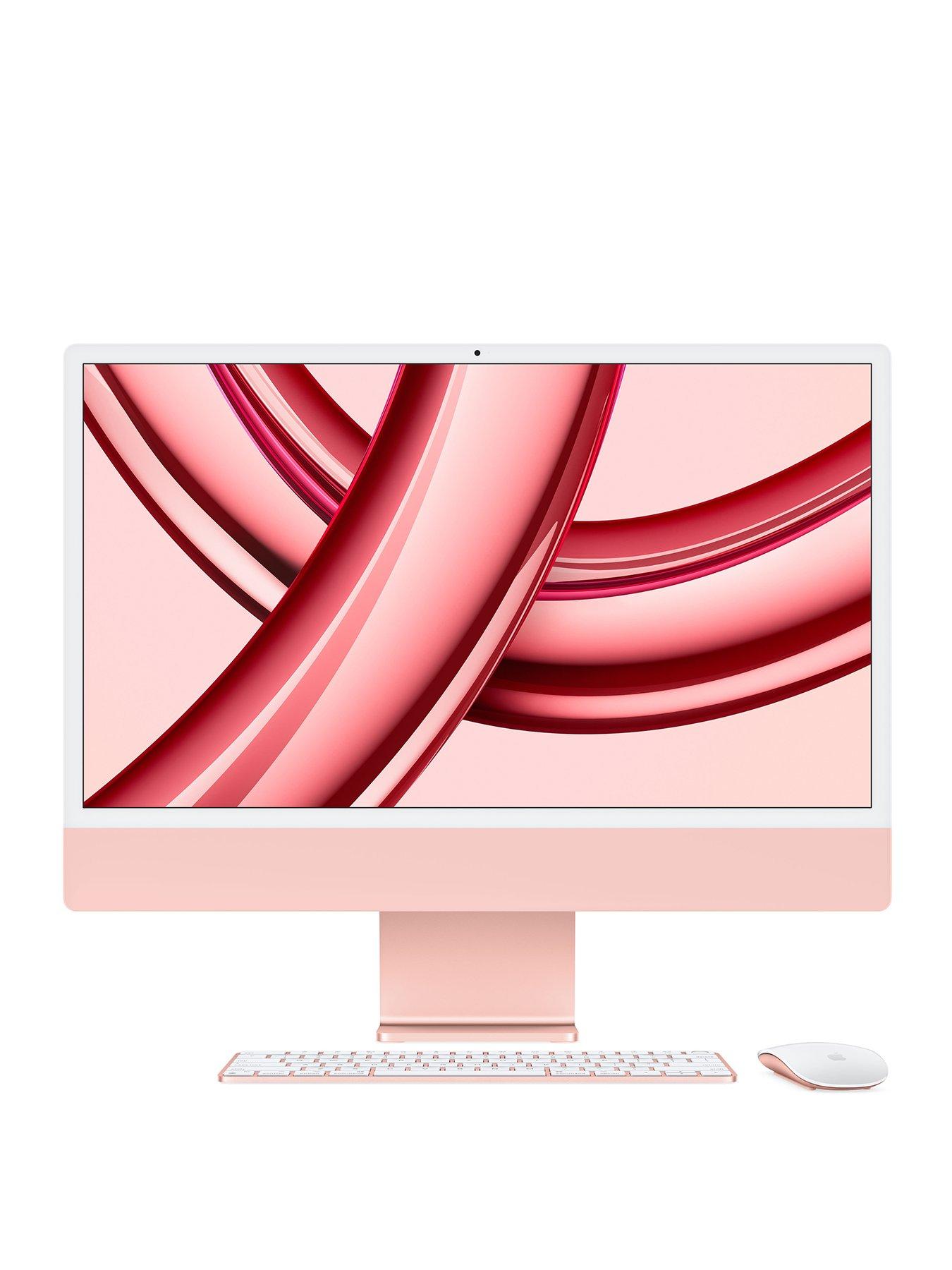Image 1 of 7 of Apple iMac (M3, 2023) 24 inch with Retina 4.5K display, 8-core CPU and 10-core GPU, 512GB SSD - Pink