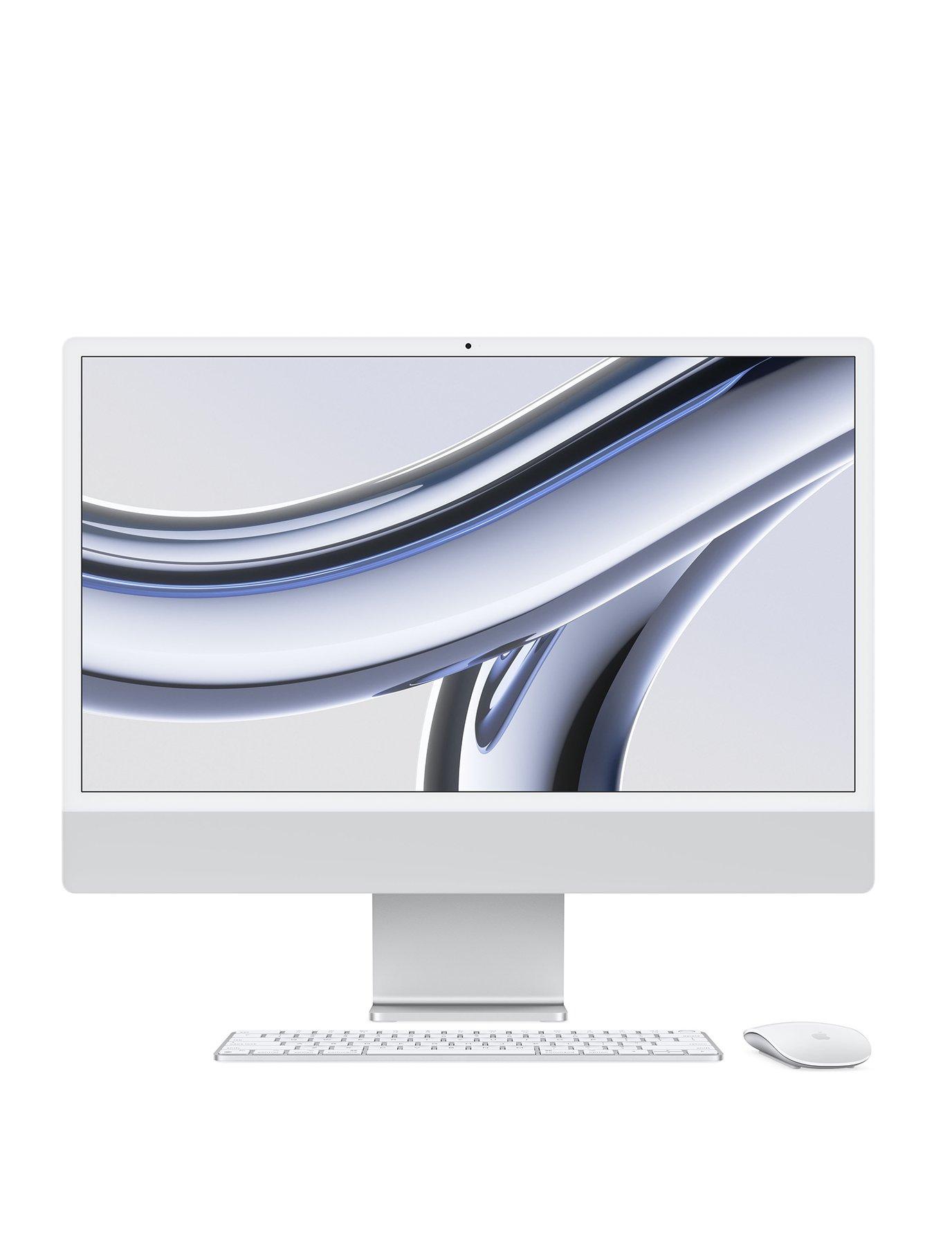 Image 1 of 7 of Apple iMac (M3, 2023) 24 inch with Retina 4.5K display,&nbsp;8-core CPU and 10-core GPU, 256GB SSD - Silver