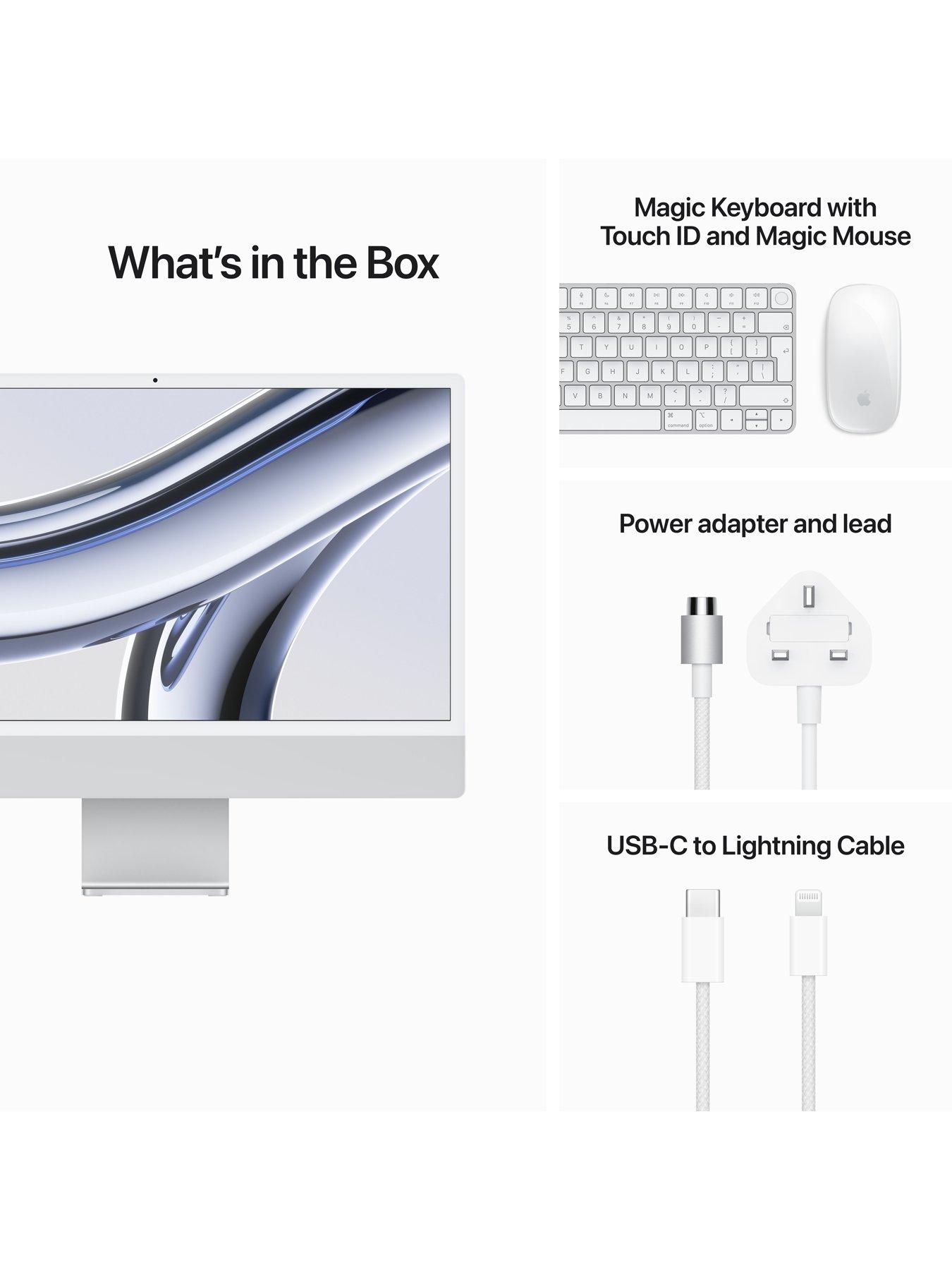Image 7 of 7 of Apple iMac (M3, 2023) 24 inch with Retina 4.5K display, 8-core CPU and 10-core GPU, 512GB SSD - Silver