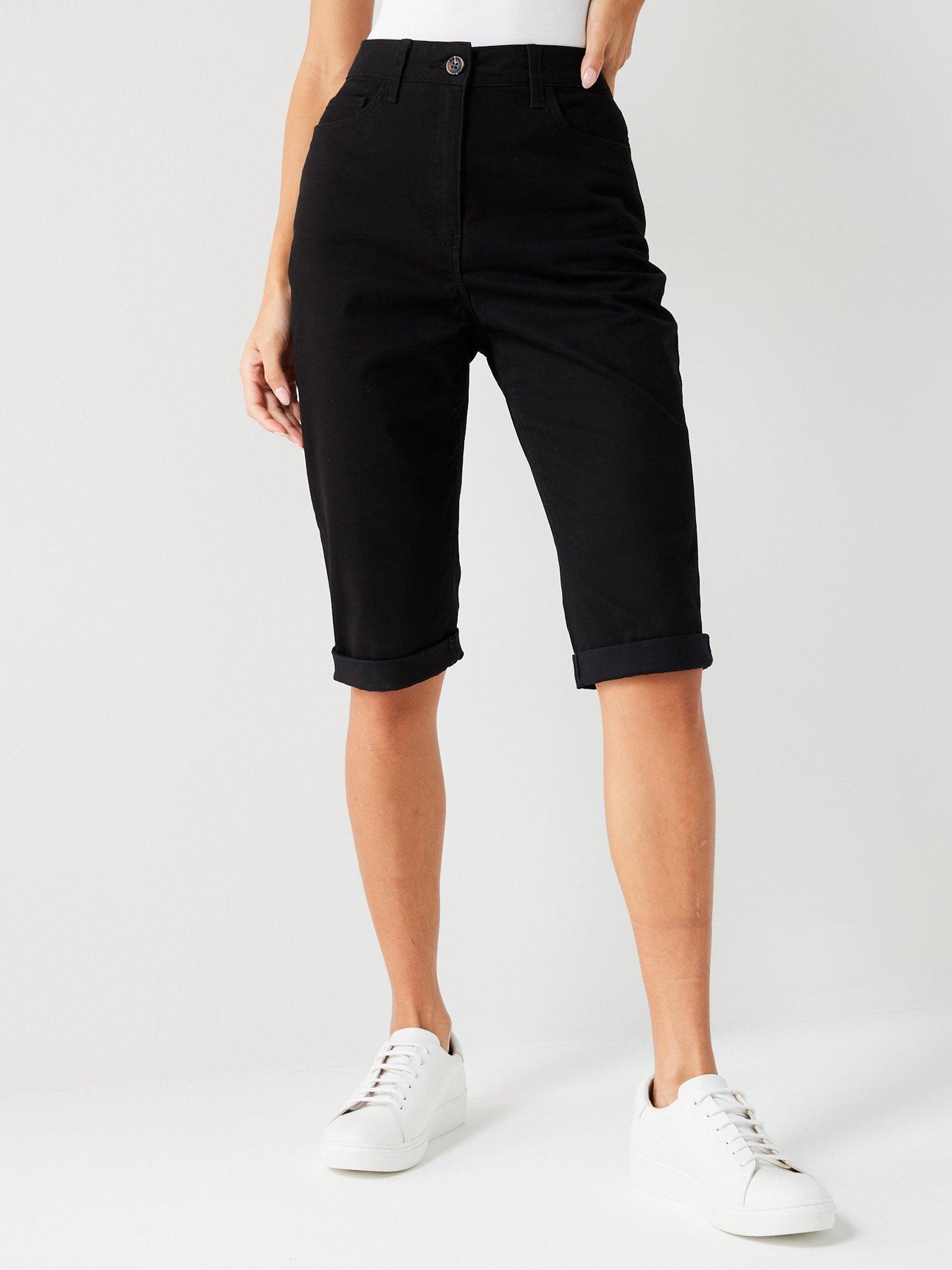 Ladies black best sale shorts uk