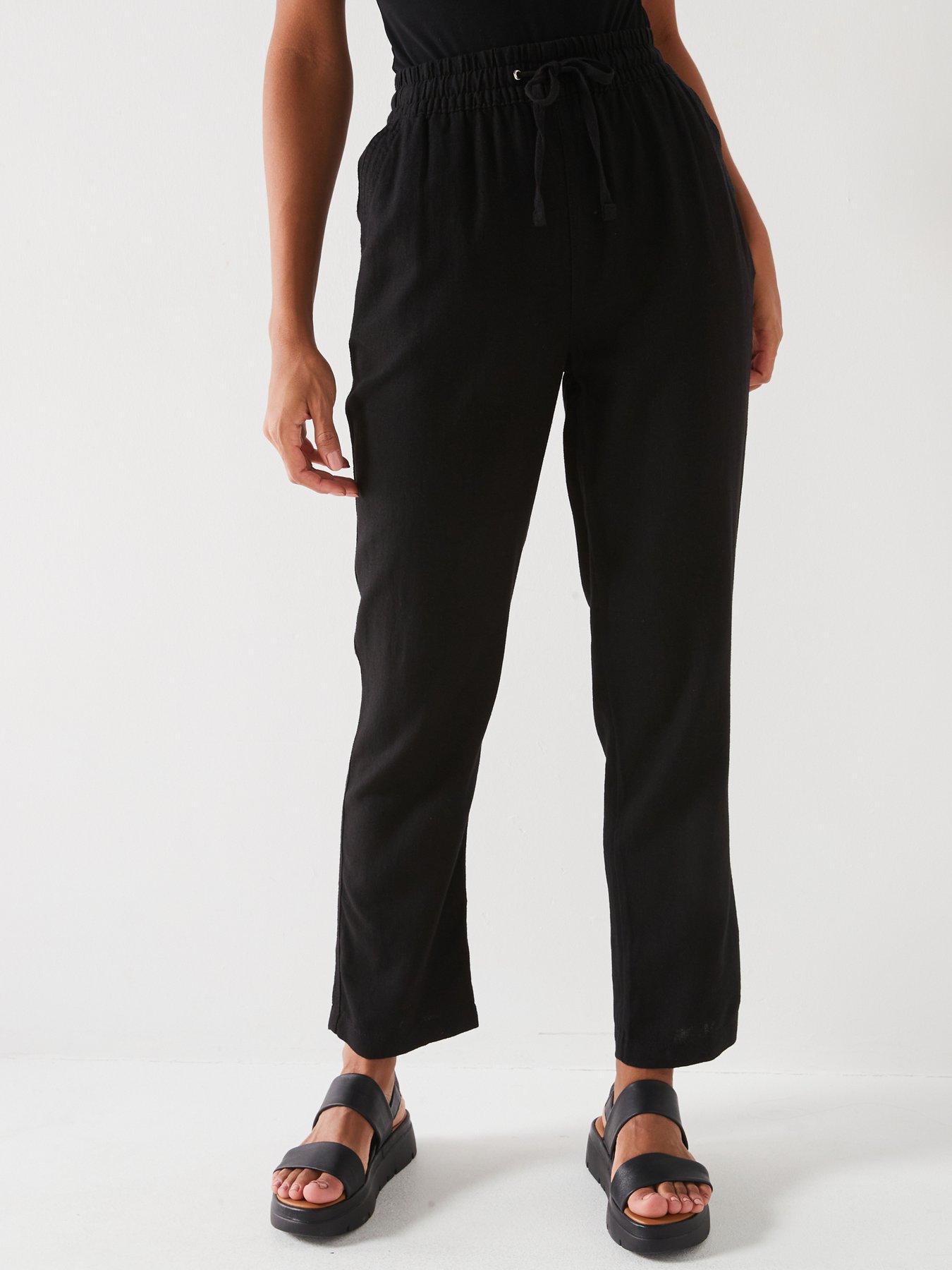 💻DROP 4 | medium black linen trousers – remass