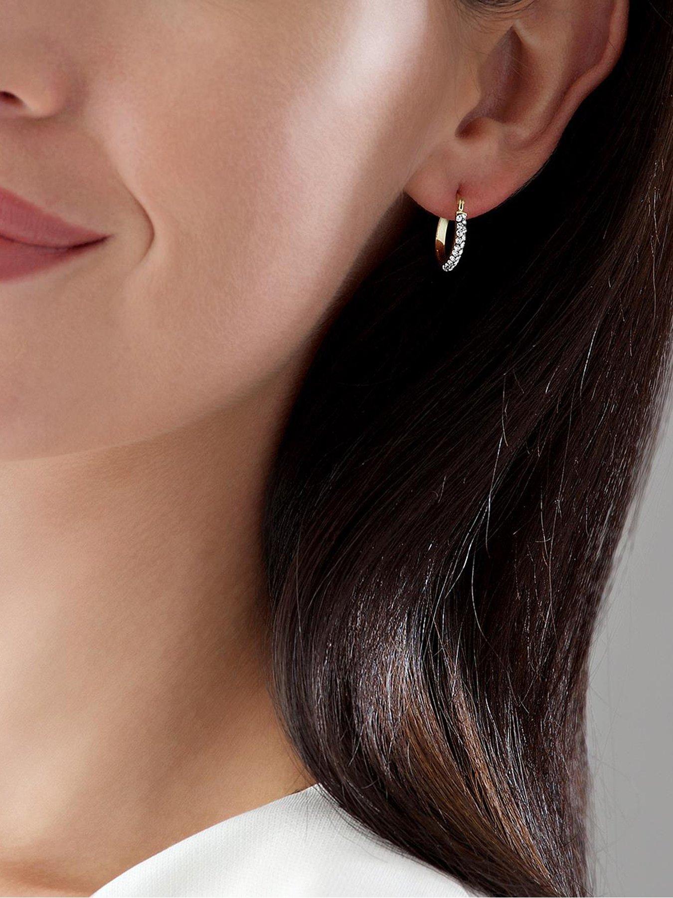 Beaverbrooks silver hoop earrings hot sale