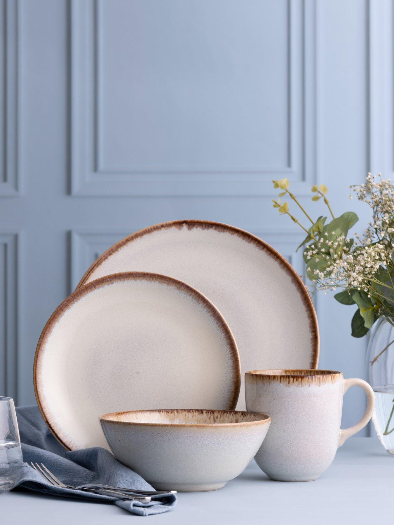 Image 4 of 4 of Mason Cash Reactive Set of 4 Bowls &ndash; Cream