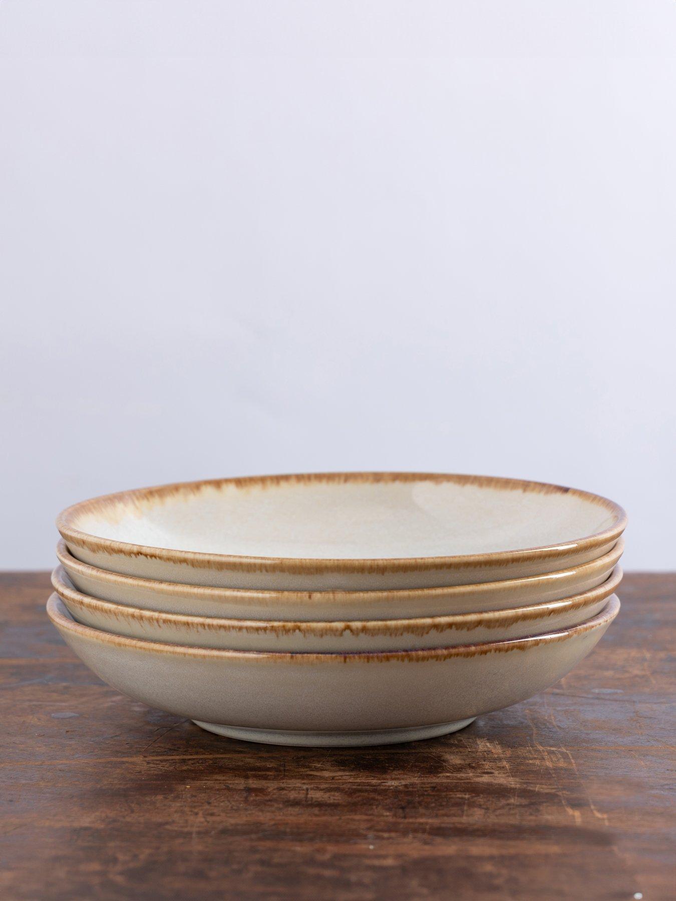 undefined Reactive Cream Set Of 4 Pasta Bowls
