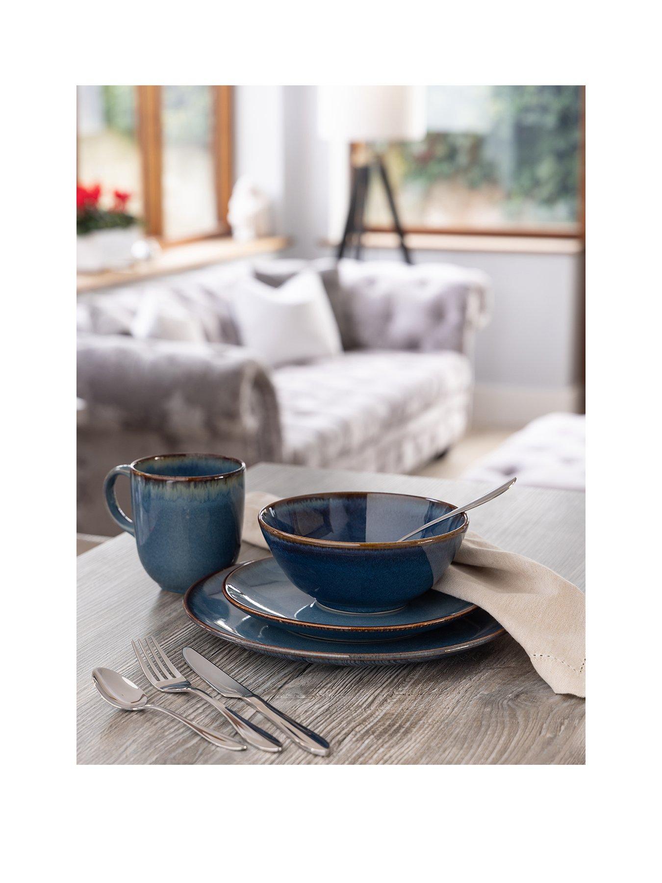 undefined Reactive Set of 4 Bowls – Blue