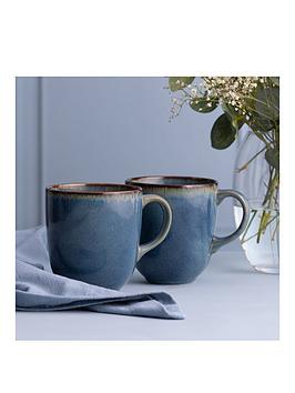 Product photograph of Mason Cash Reactive Set Of 4 Mugs Ndash Blue from very.co.uk