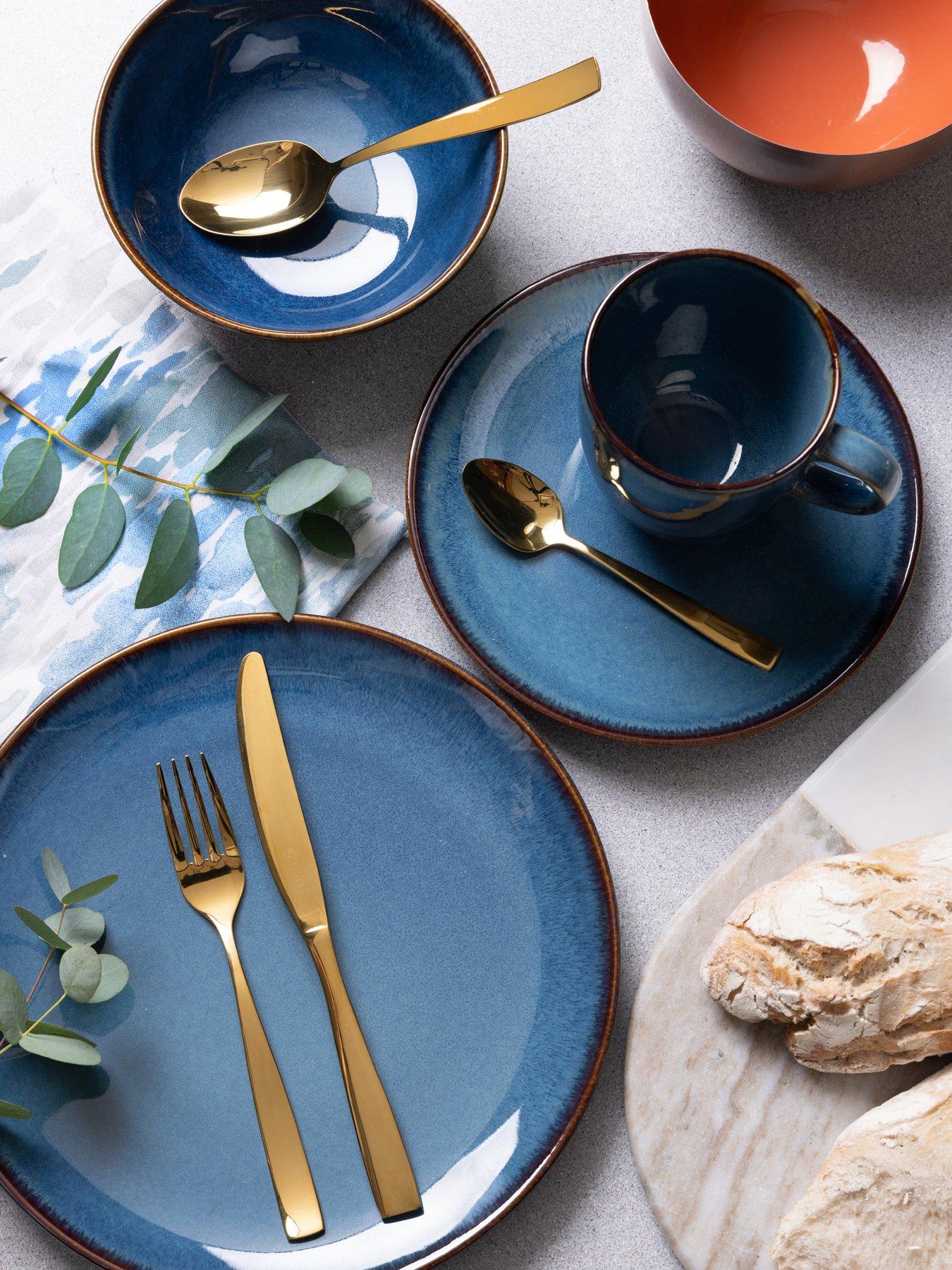 Mason Cash Reactive Set of 4 Side Plates Blue Very