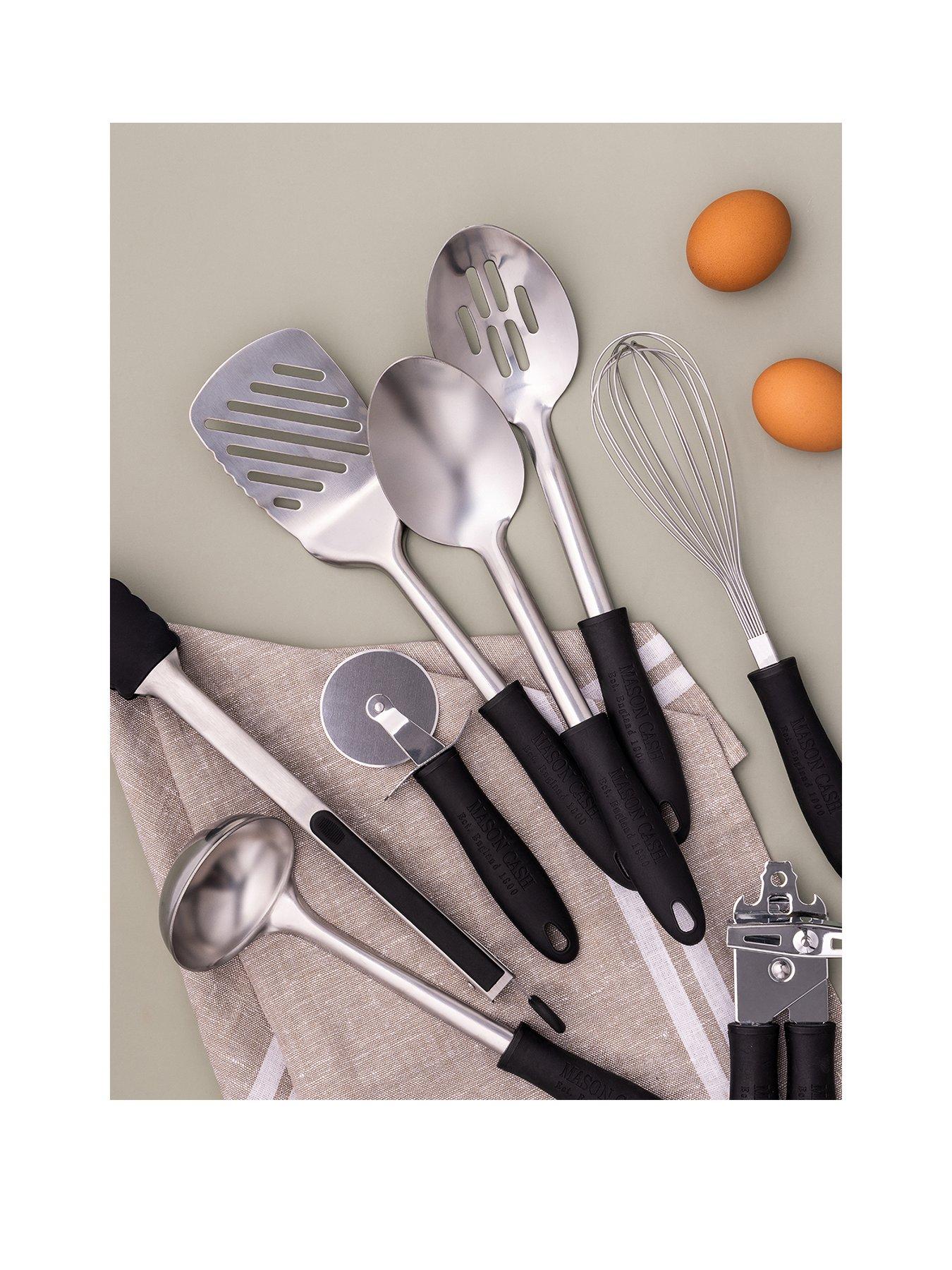 Product photograph of Mason Cash Essentials 7-piece Utensil Set from very.co.uk