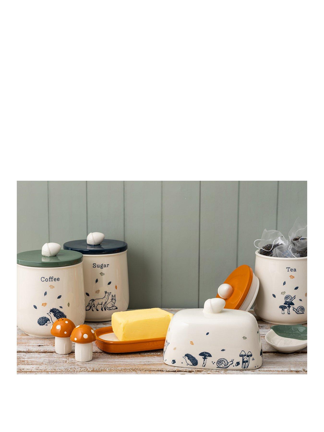 Product photograph of Price Kensington Woodland Butter Dish from very.co.uk