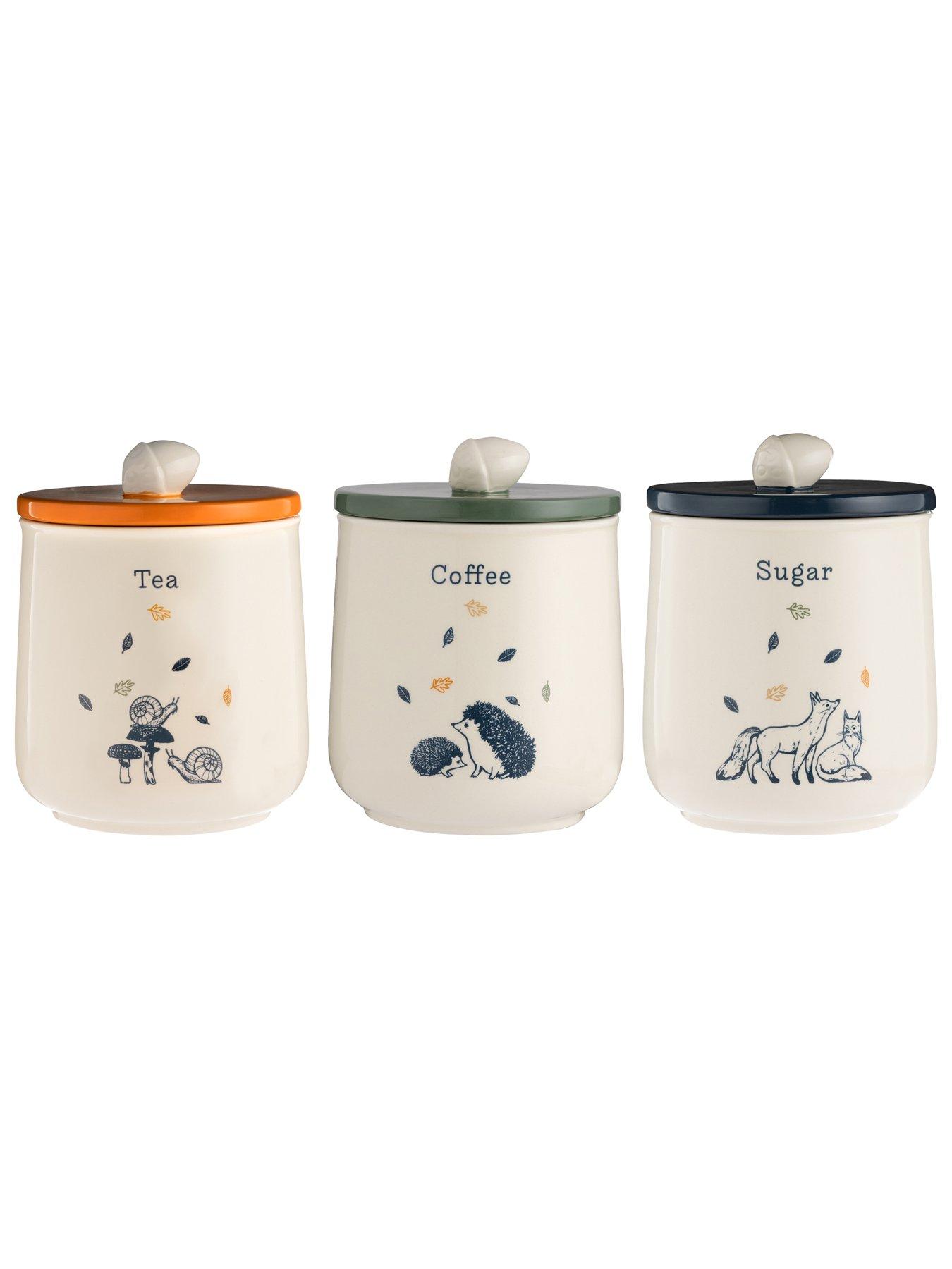 Price Kensington Woodland Tea, Coffee and Sugar Canister Set Very