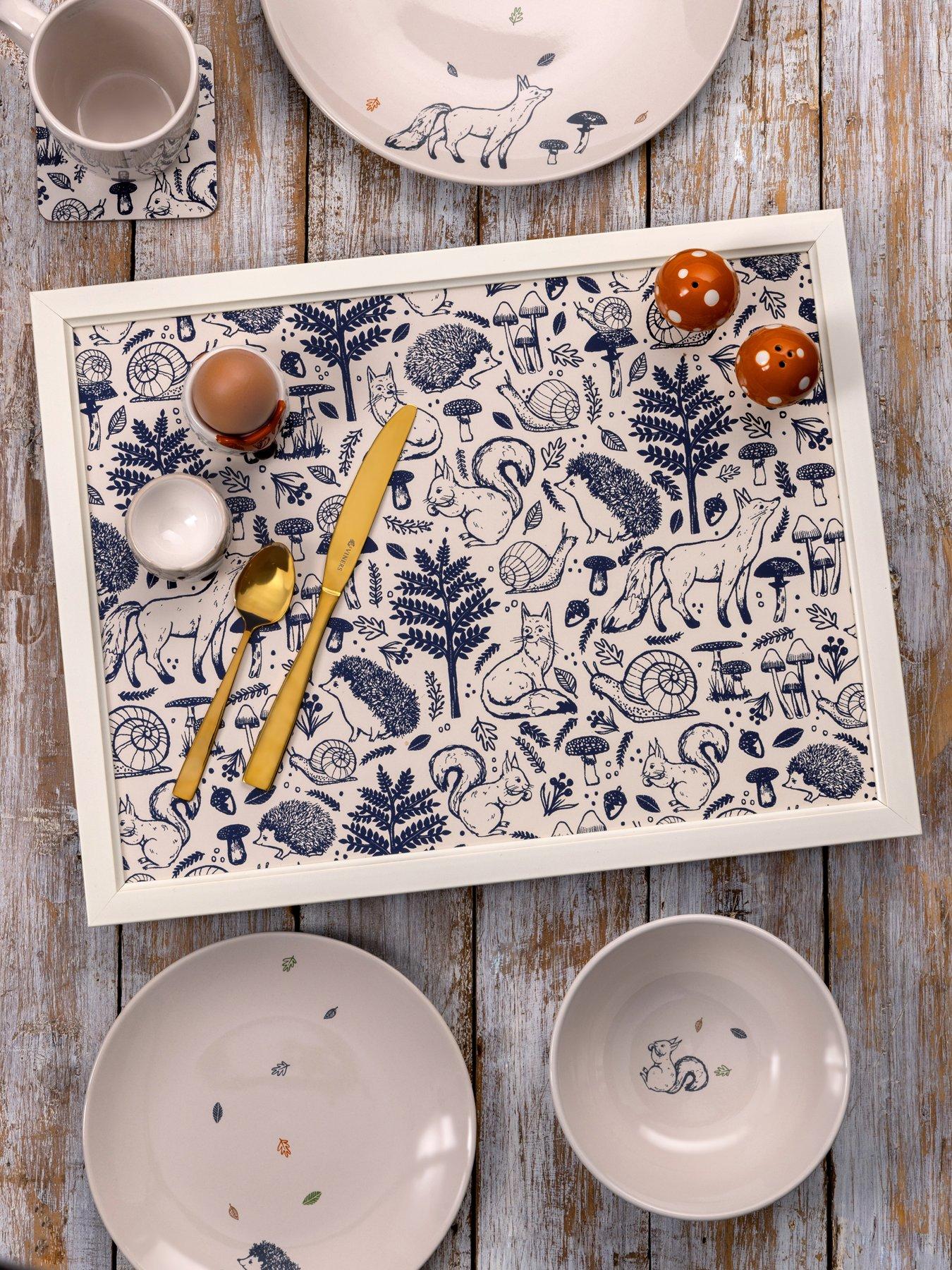 Image 3 of 3 of Price & Kensington Woodland Cushioned Lap Tray