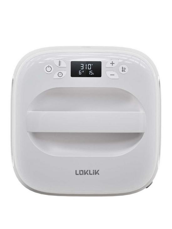 front image of loklik-heat-press-machine-10-x-10-white