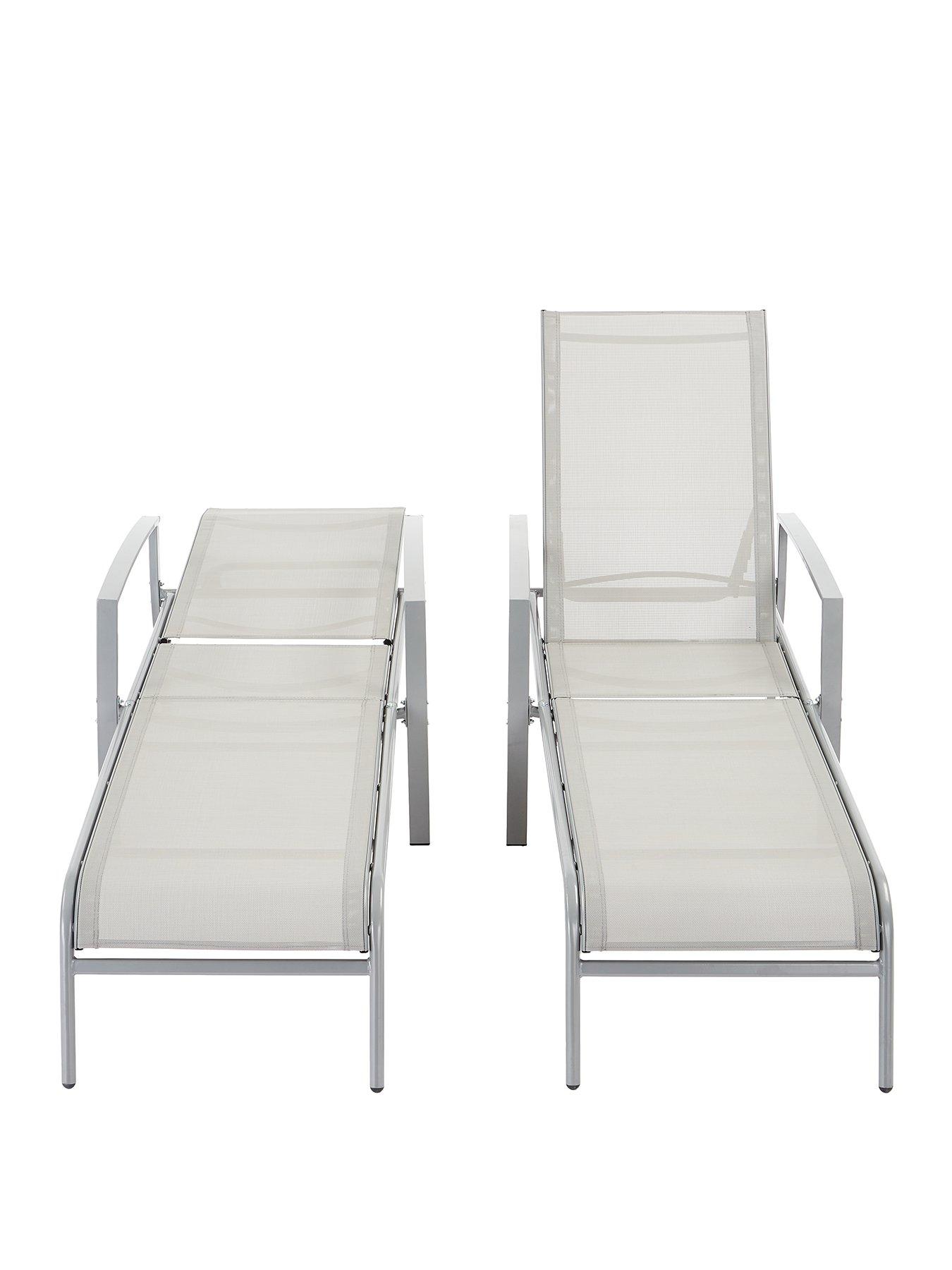 Very Home Set of 2 Adjustable Loungers Very