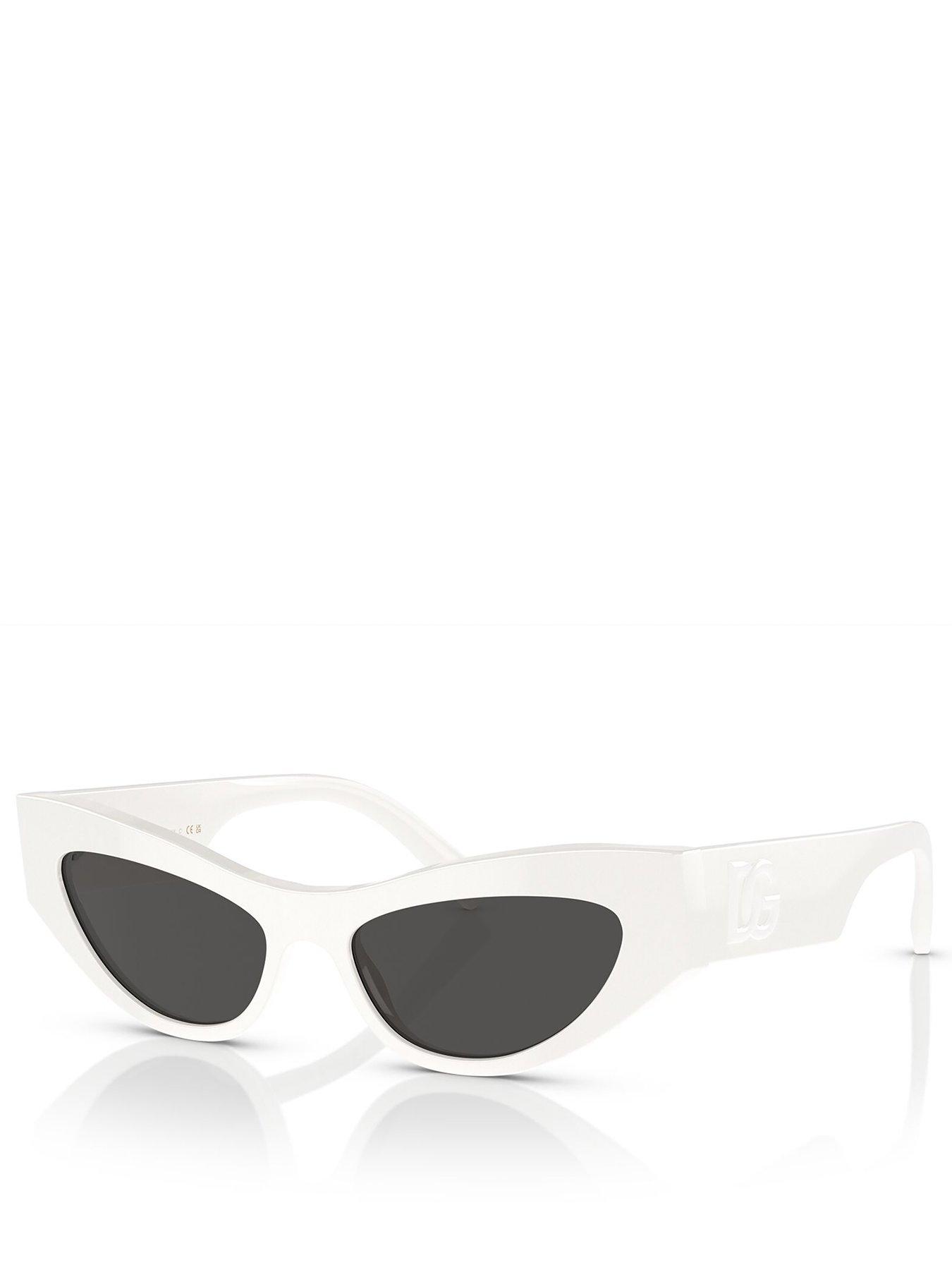 Dolce & Gabbana Dolce  &  Gabbana Oval Sunglasses - White