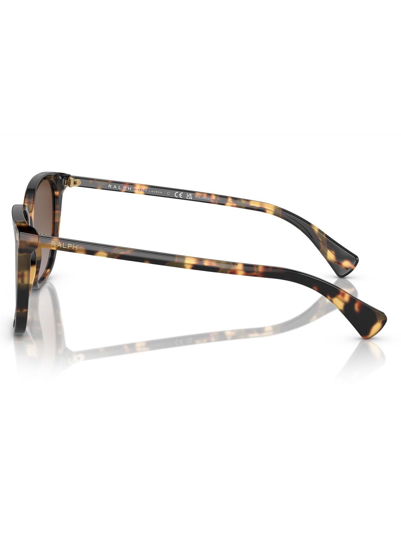 Image 2 of 4 of Ralph Oversized Sunglasses - Shiny Havana Yellow