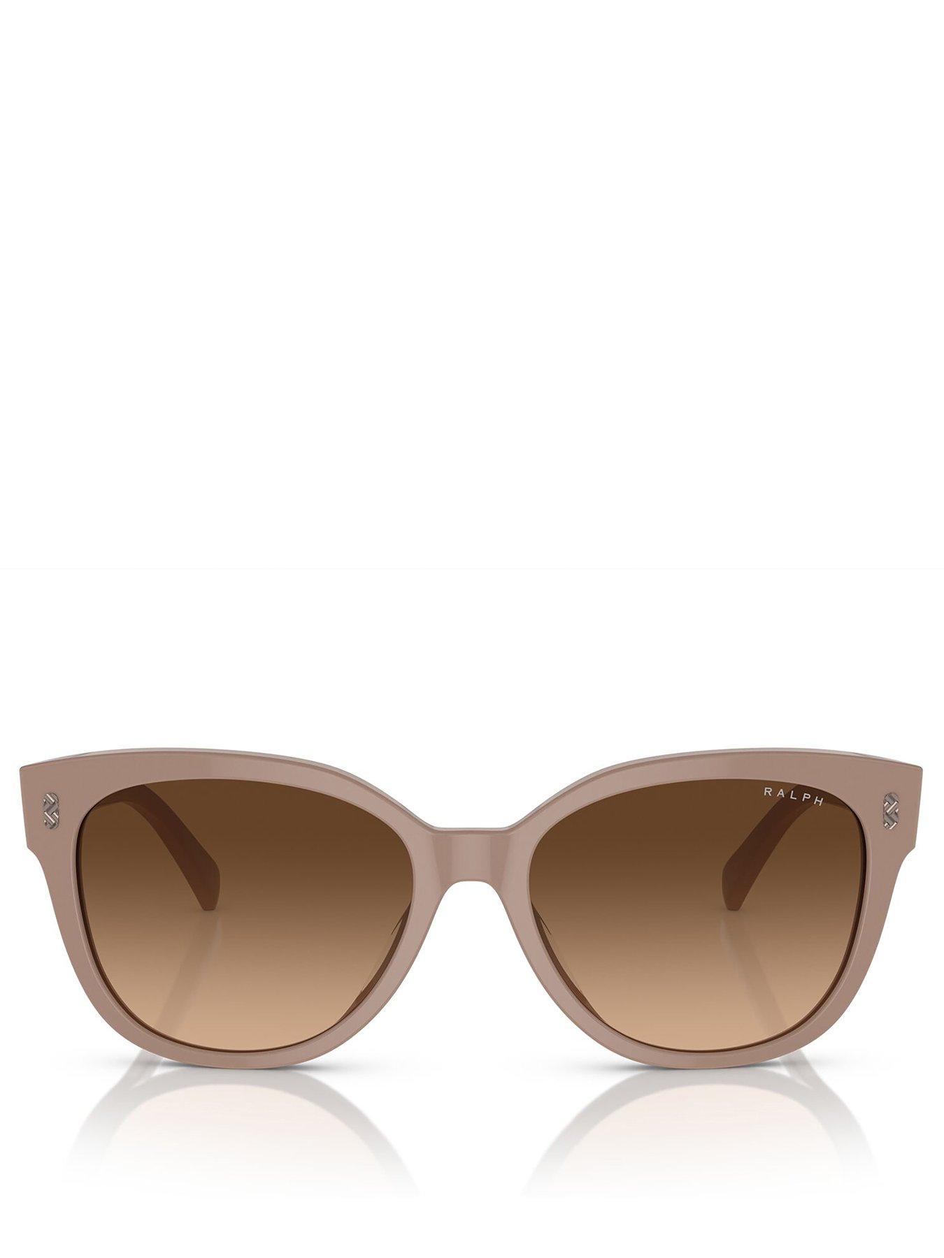 Ralph Cat Eye Sunglasses - Shiny Solid Beige | Very.co.uk