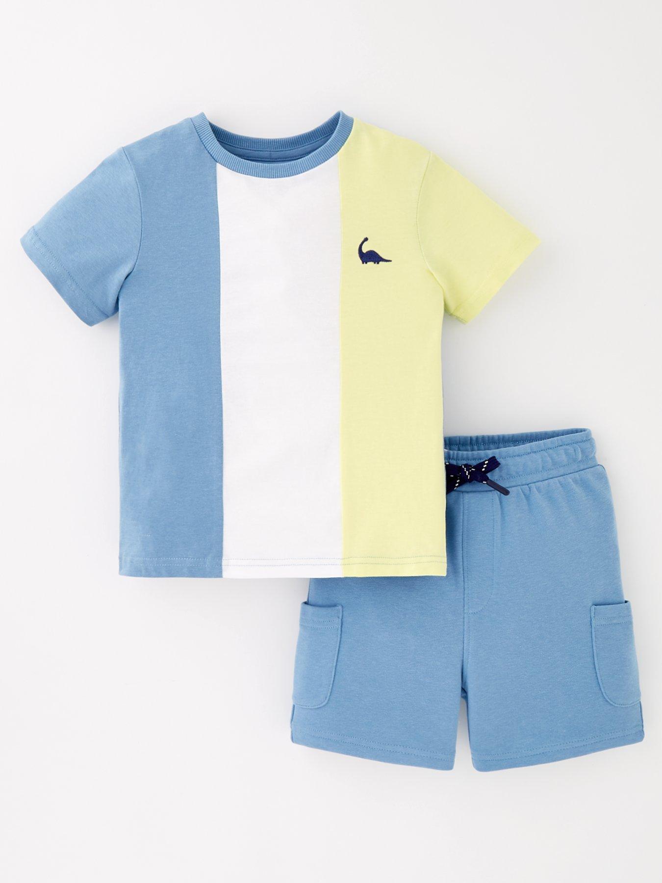 mini-v-by-very-boys-ss-vertcical-cut-and-sew-t-shirt-and-blue-sweat-short-set