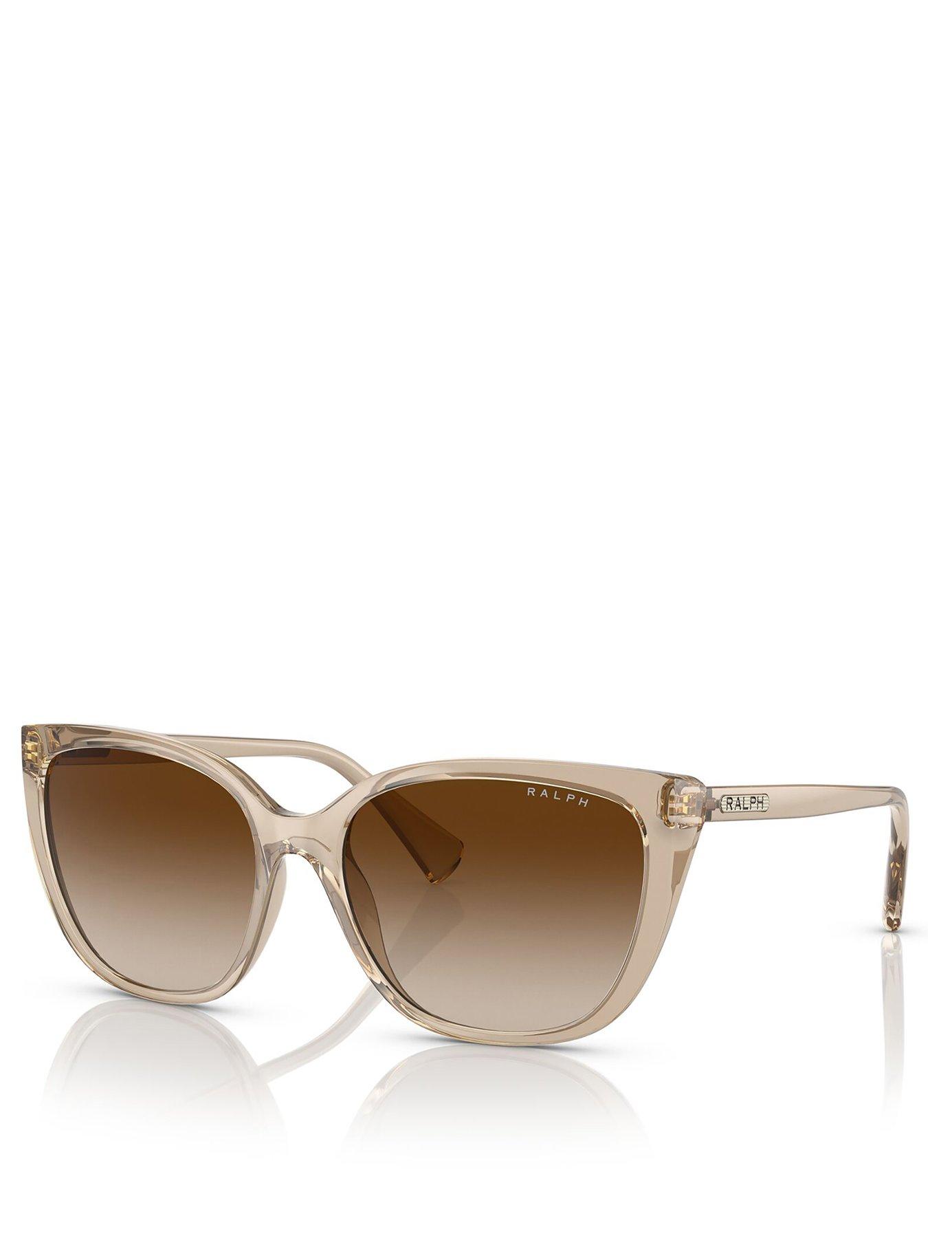undefined Cat Eye Sunglasses - Shiny Transparent Brown