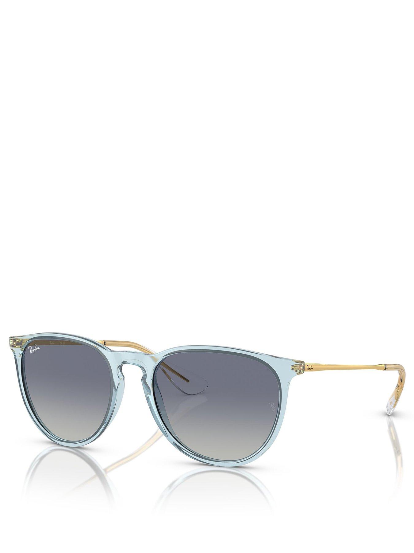 undefined Ray Ban Rounded Sunglasses - Transparent Light Blu