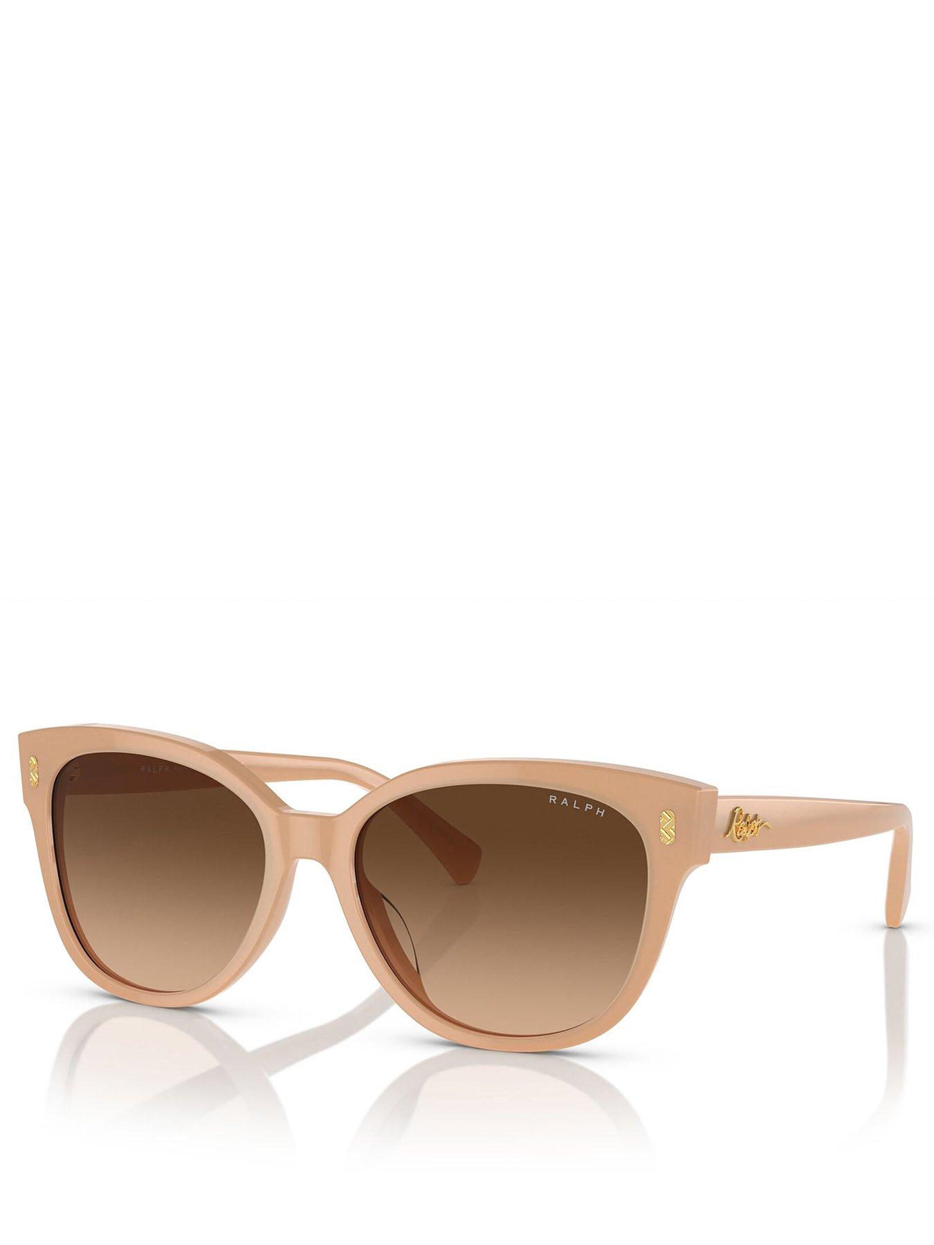 undefined Cat Eye Sunglasses - Shiny Milky Beige