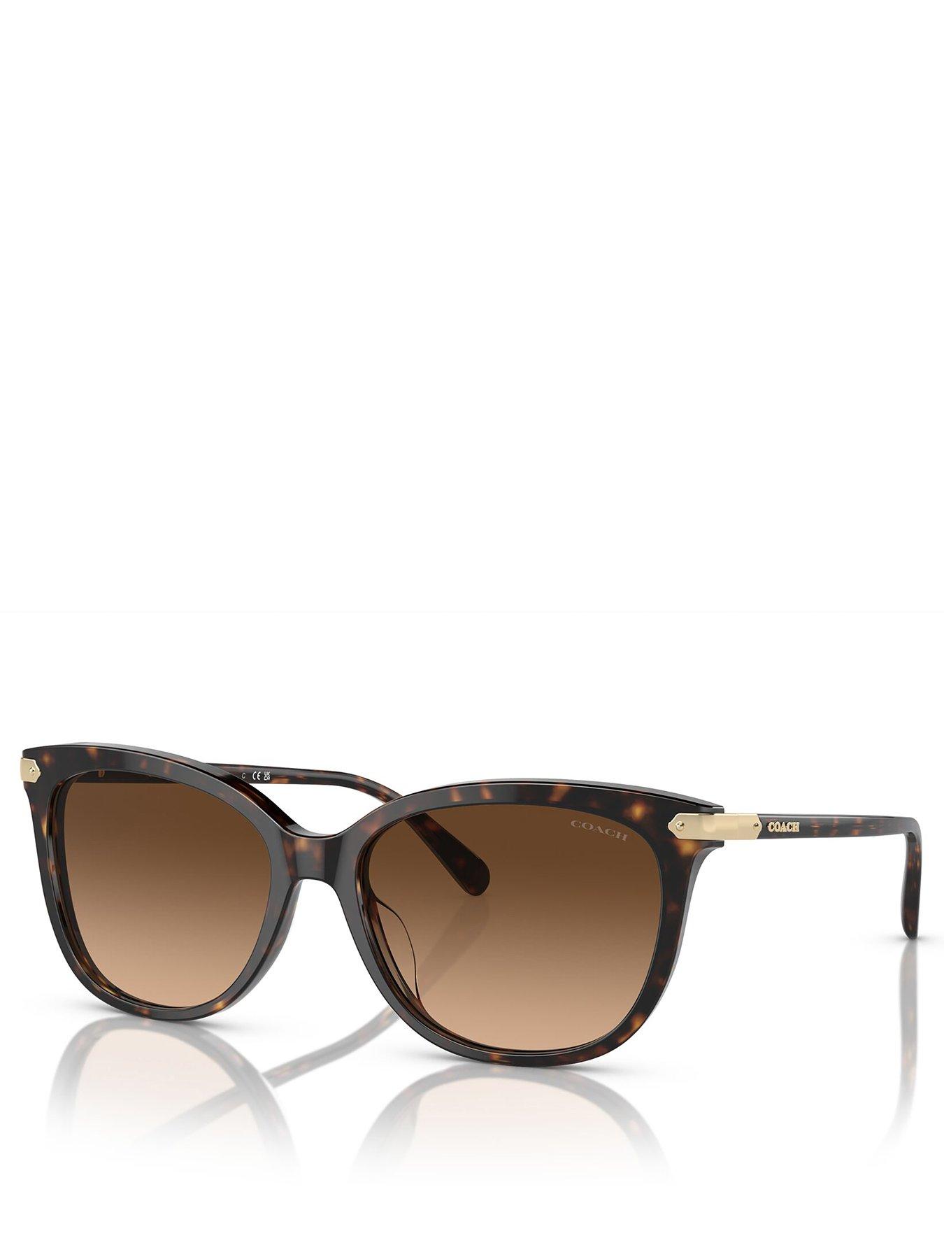 COACH Oversized Sunglasses - Dark Tortoise