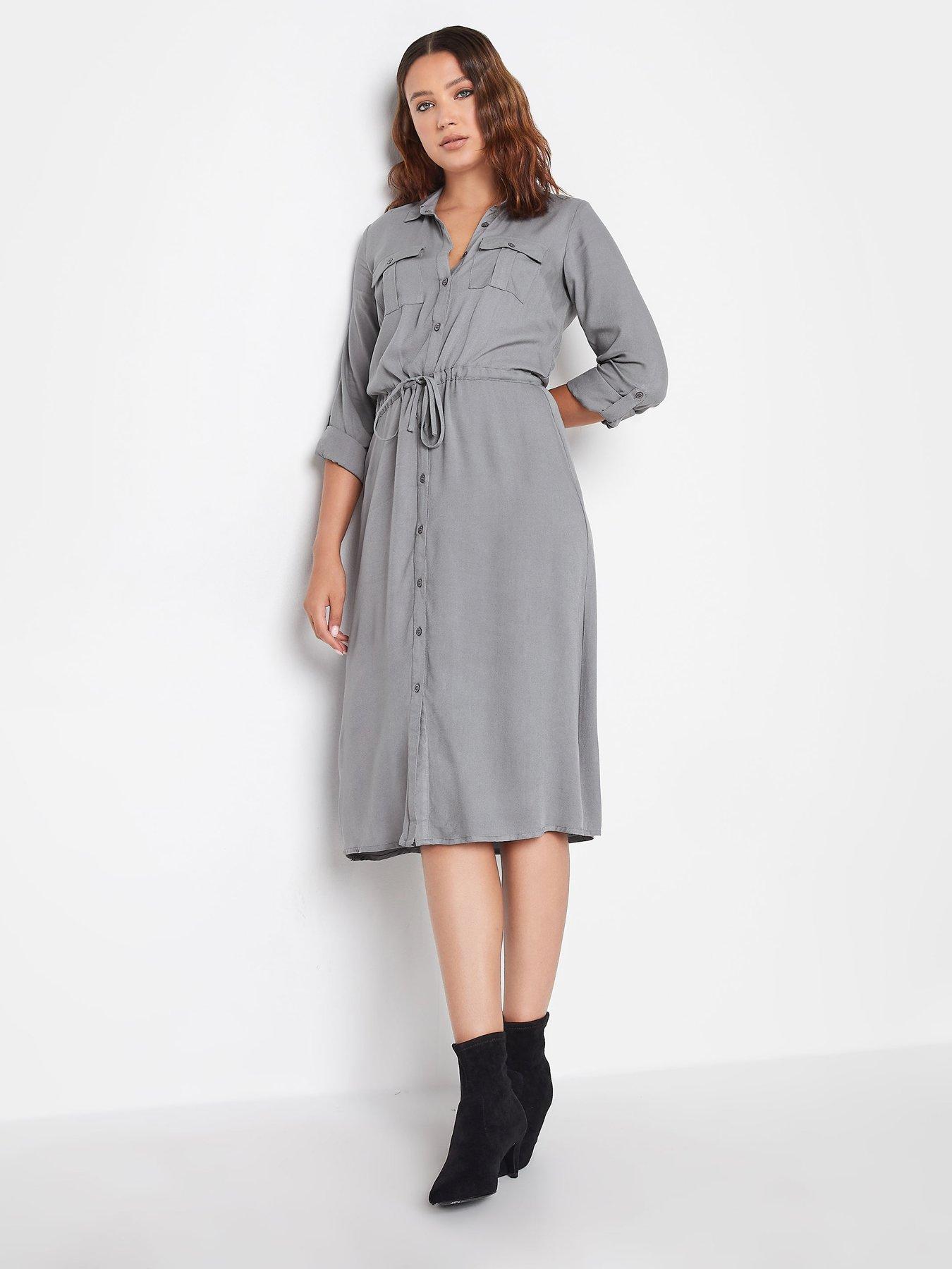 Long plus outlet size shirt dress