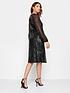  image of long-tall-sally-sequin-keyhole-dress-black