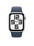  image of apple-watch-se-gps-2023nbsp40mm-silver-aluminium-case-with-storm-blue-sport-band