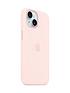  image of apple-iphone-15-silicone-case-with-magsafe-light-pink