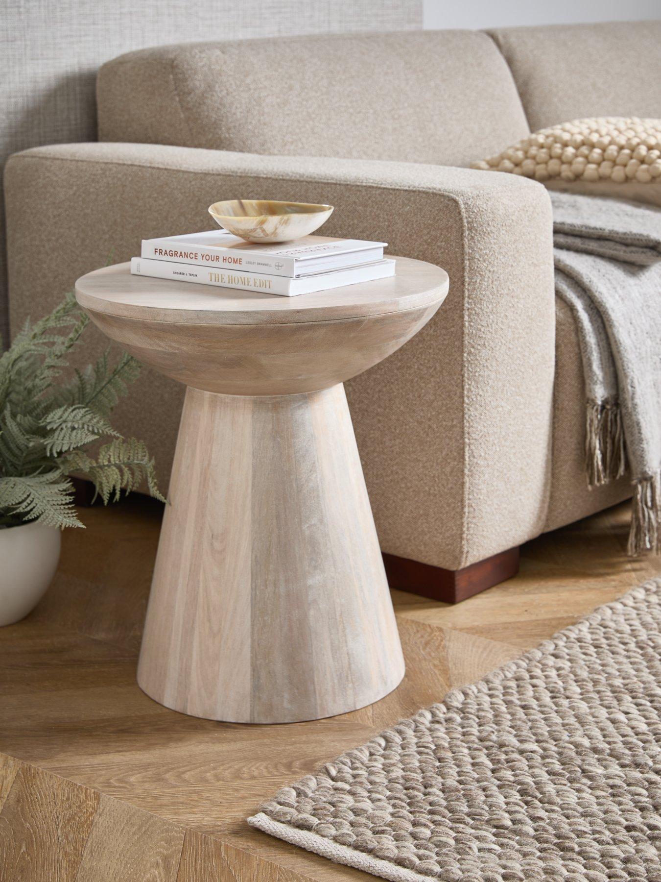 Very Home Drum Side Table - Natural