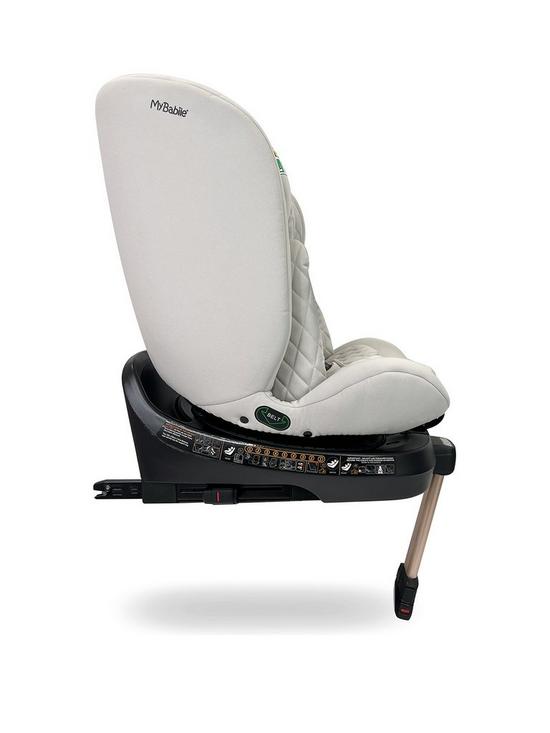 stillFront image of my-babiie-group-0123-spin-isize-stone-car-seat