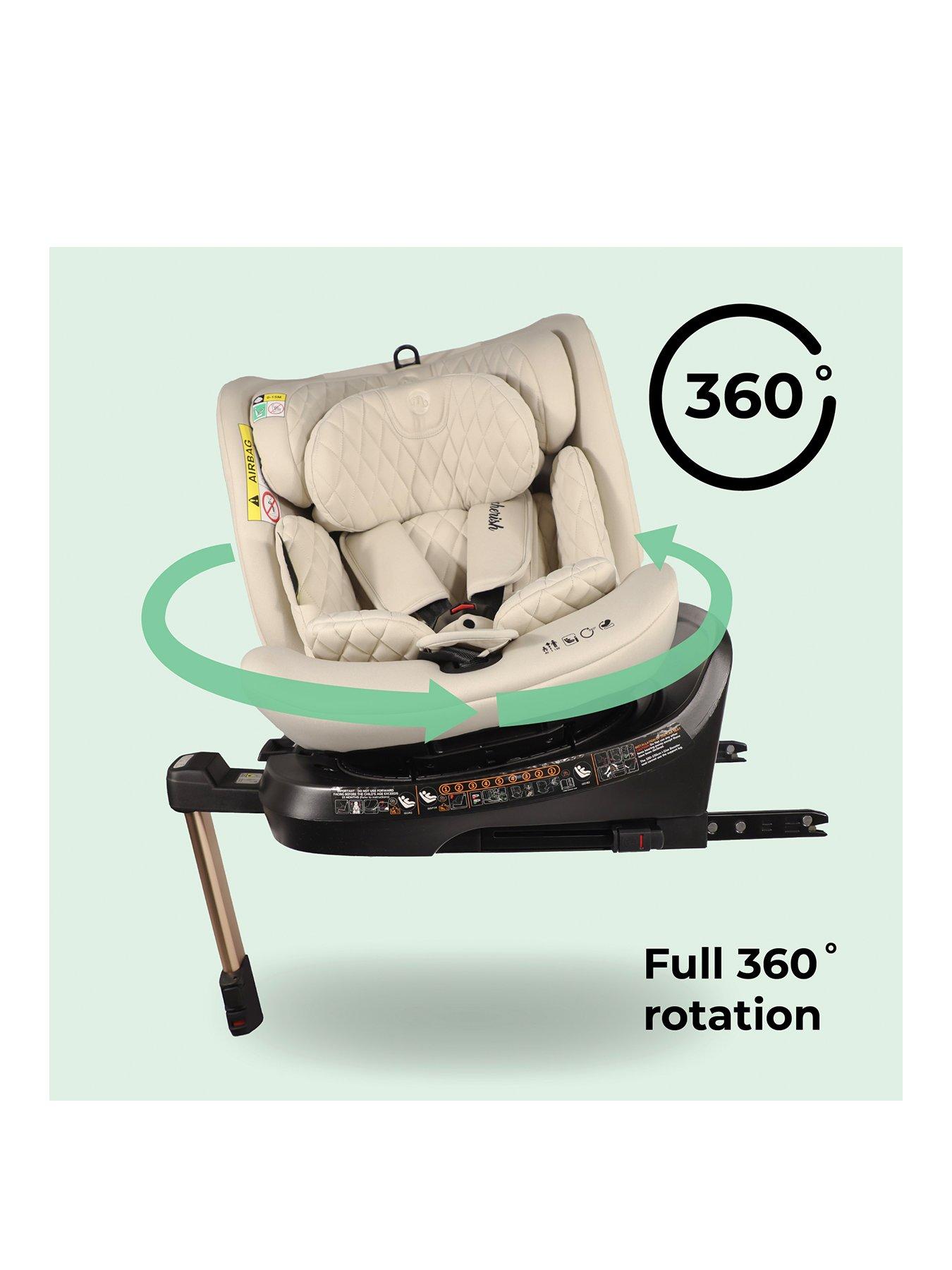 My Babiie Group 0+/1/2/3 Spin iSize Stone Car Seat Very.co.uk