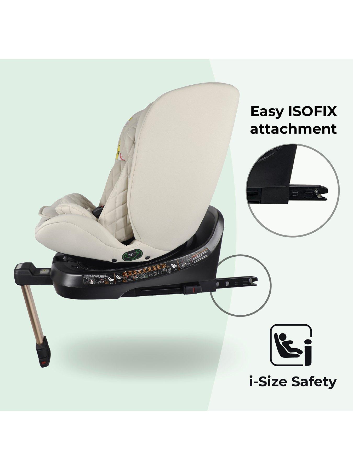My Babiie Group 0+/1/2/3 Spin iSize Stone Car Seat Very.co.uk