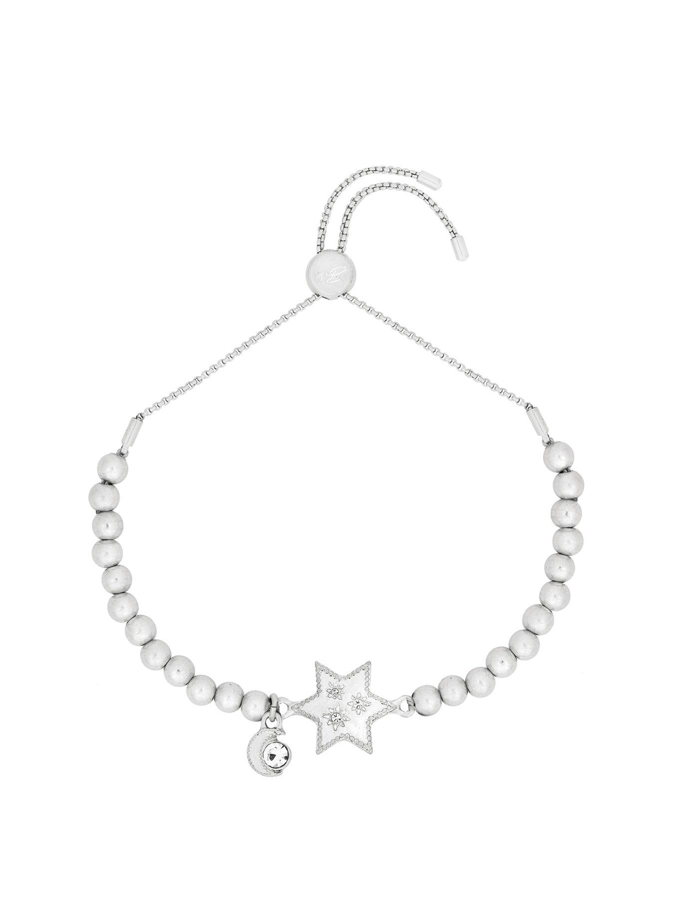 Product photograph of Bibi Bijoux Silver Starstruck Friendship Bracelet from very.co.uk