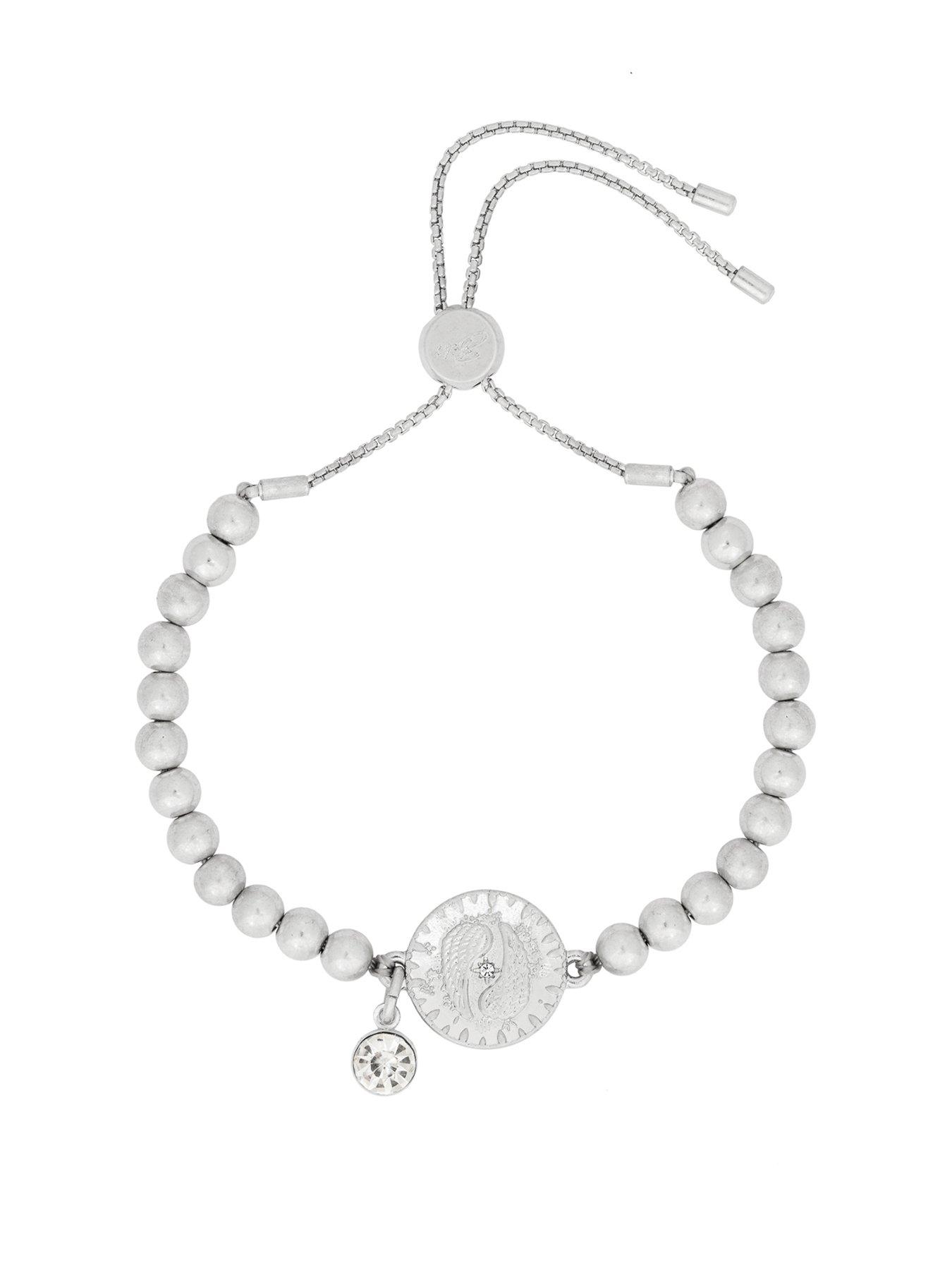 Product photograph of Bibi Bijoux Silver Starlit Harmony Disc Friendship Bracelet from very.co.uk