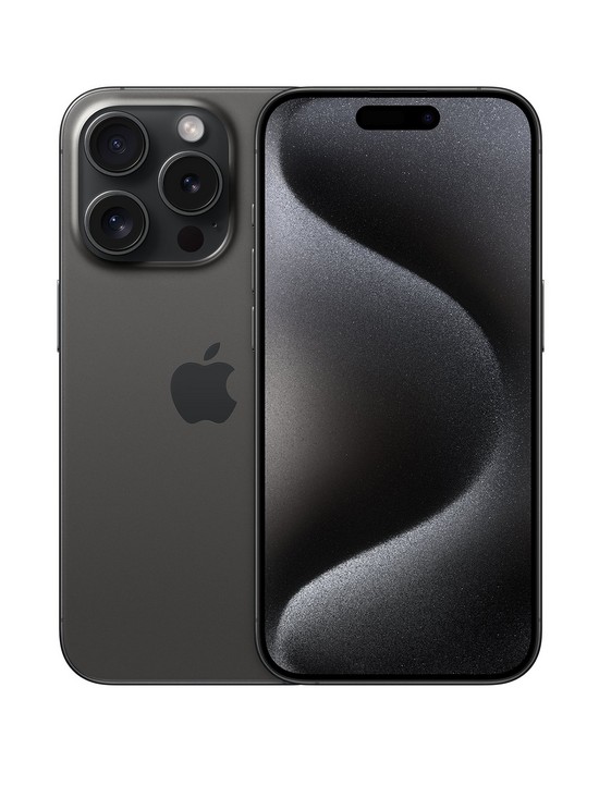 front image of apple-iphone-15-pro-256gb--nbspblack-titanium